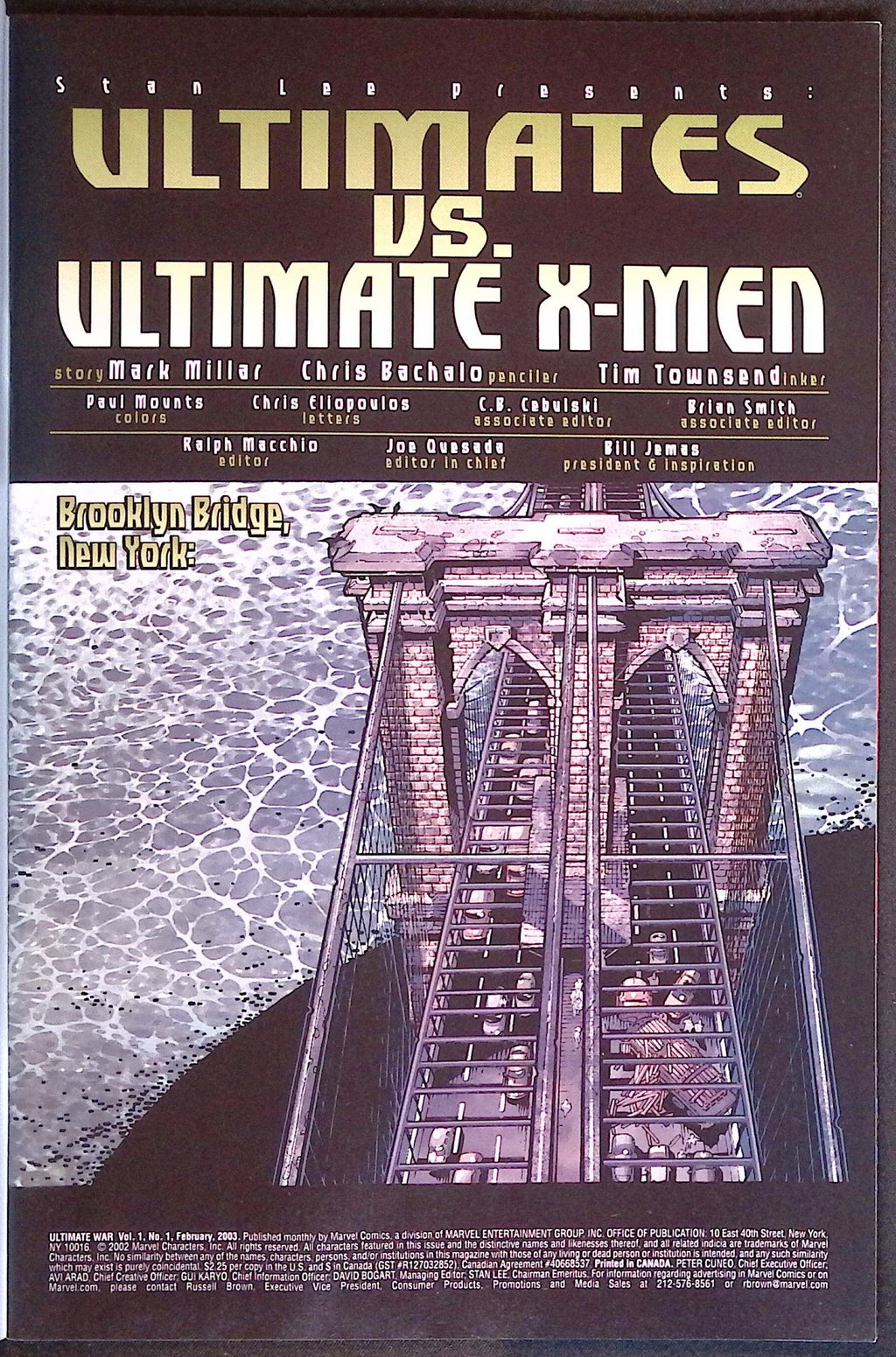 Ultimate War # 1 2003 NM-