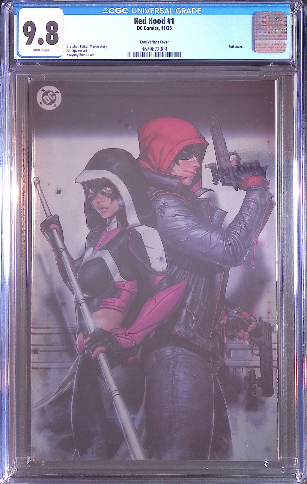 Red Hood # 1 CANCELLED Kyuyong Eom Foil Variant 2025 CGC 9.8 4679672009