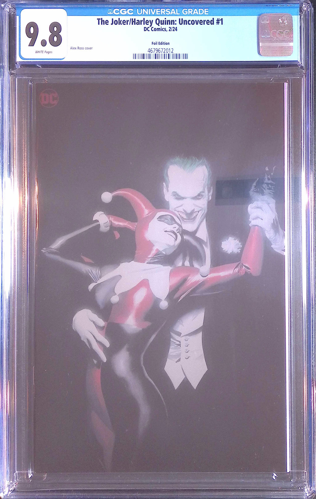 The Joker/Harley Quinn: Uncovered # 1 Alex Ross Foil 2/24 CGC 9.8 4679672012