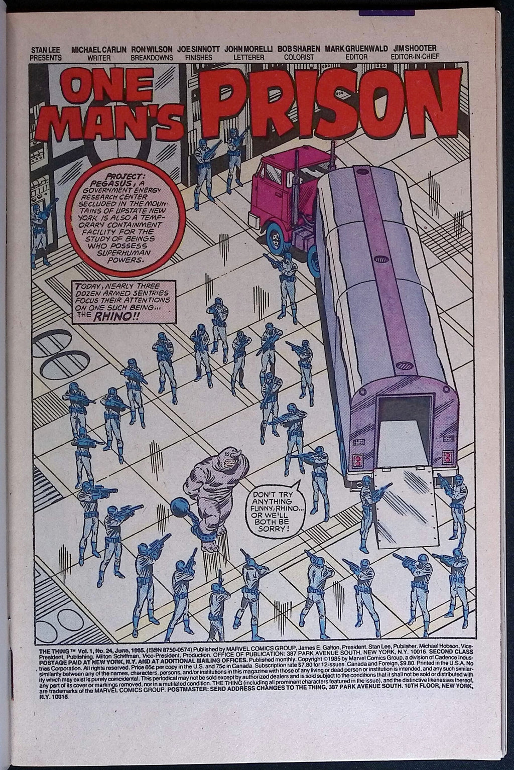 The Thing # 24 1985 VF/NM