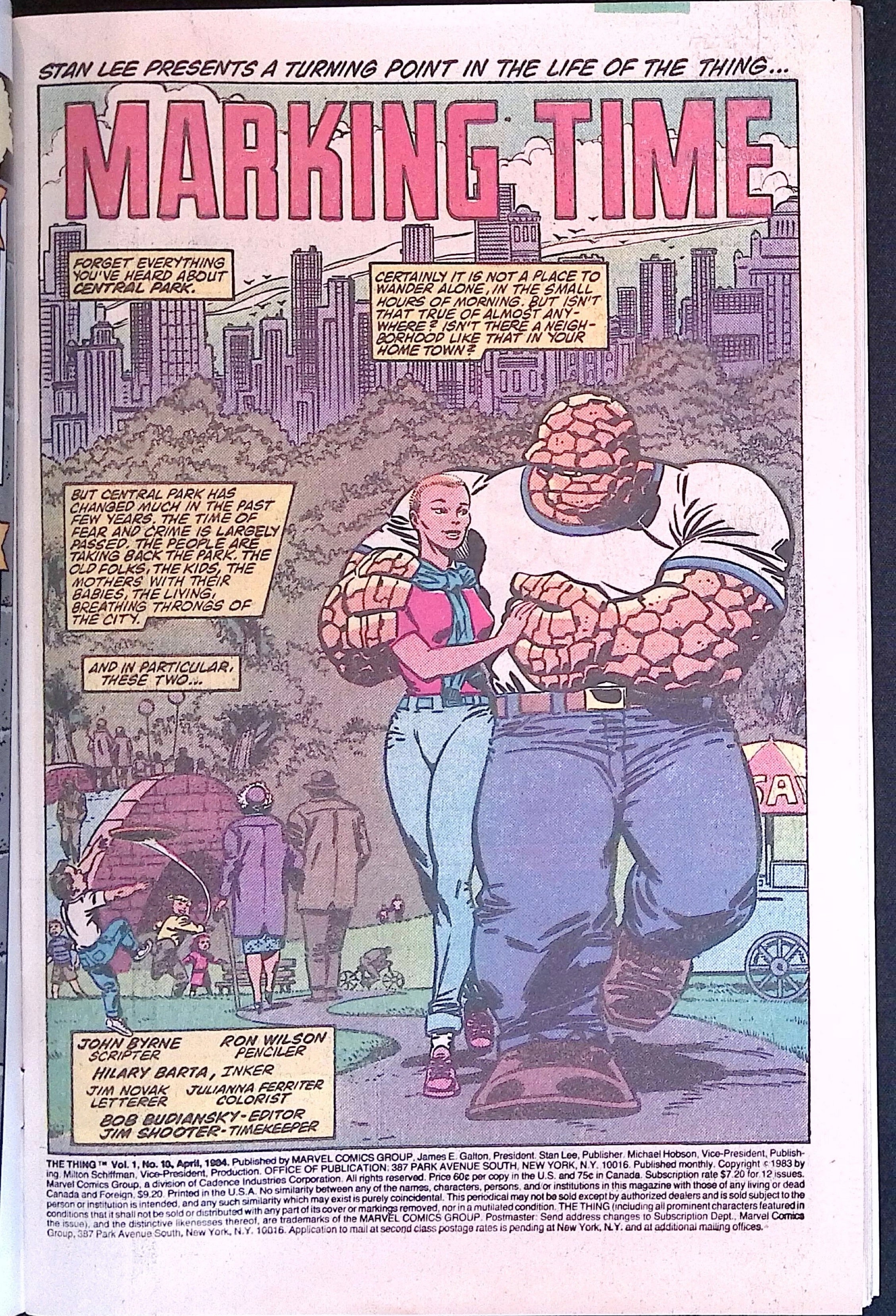 The Thing # 10 1984 VF+