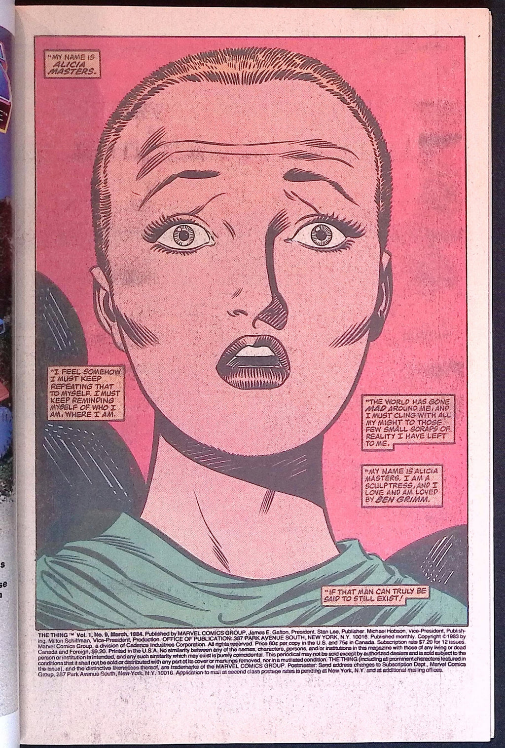 The Thing # 9 1984 VF+