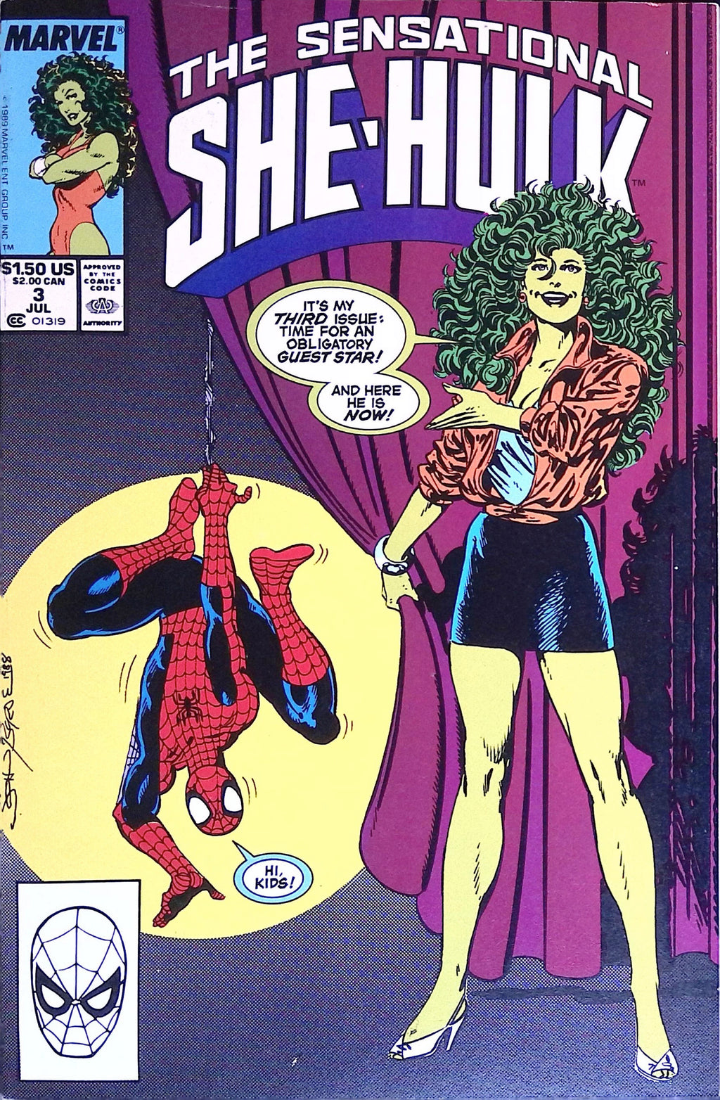 The Sensational She-Hulk # 3 1989 VF/NM
