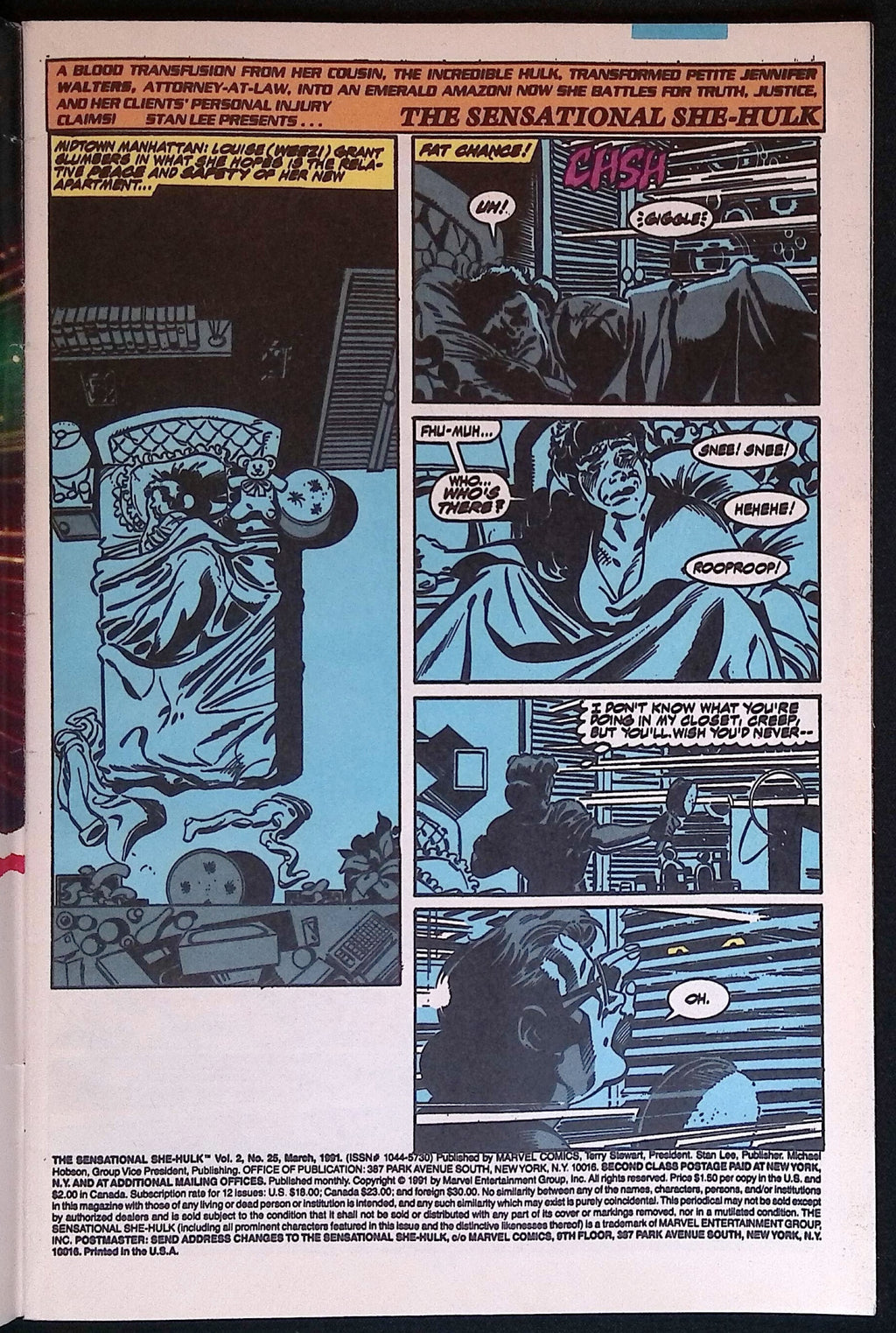 The Sensational She-Hulk # 25 1991 VF/NM