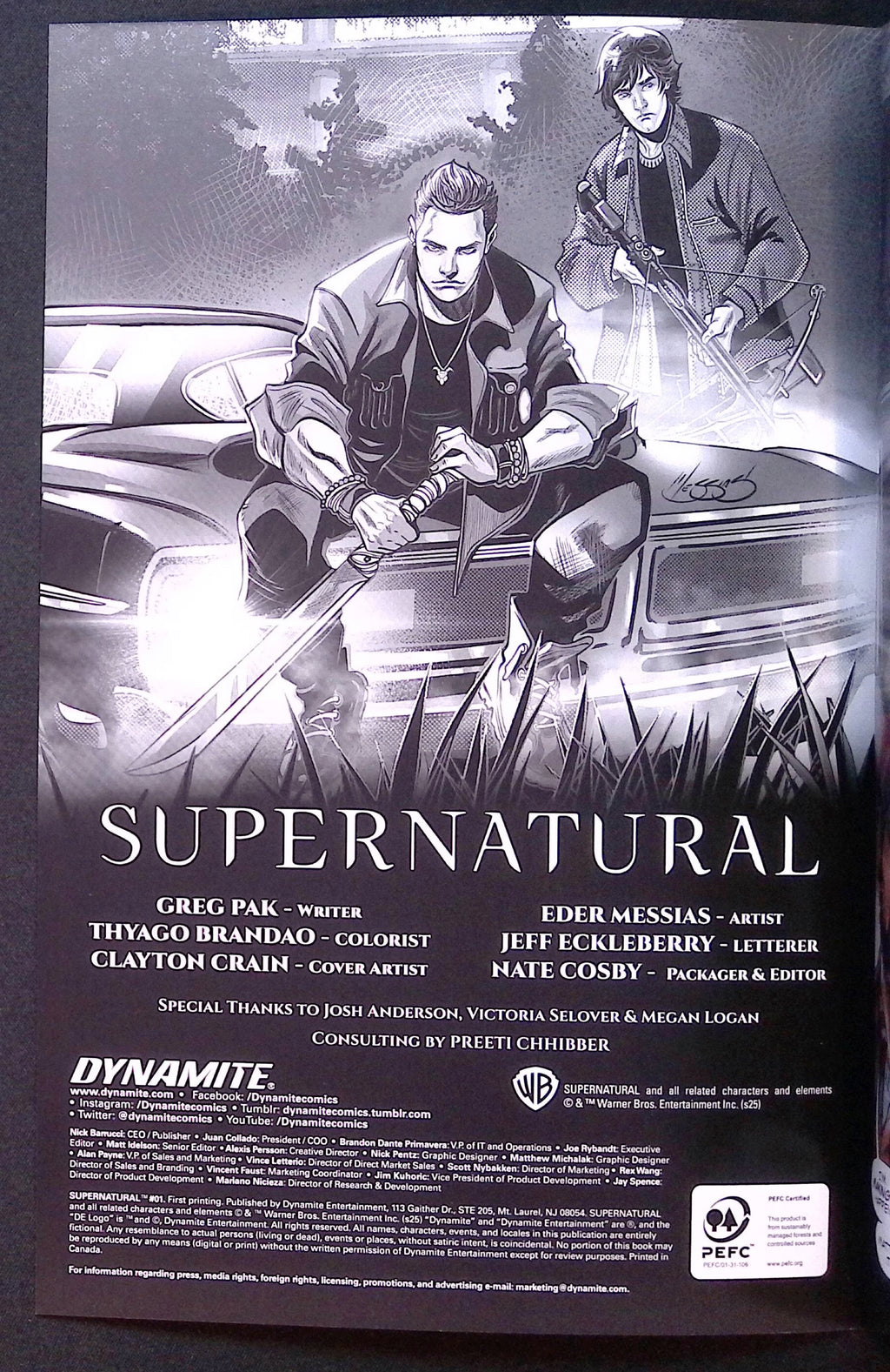 Supernatural # 1 2025 NM