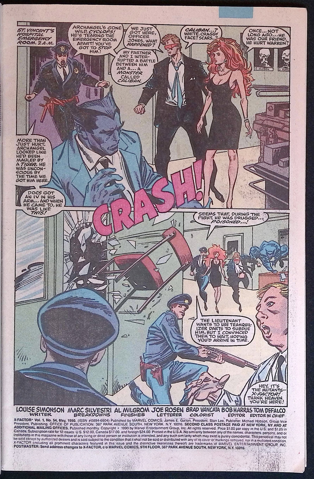 X-Factor # 54 1990 VF