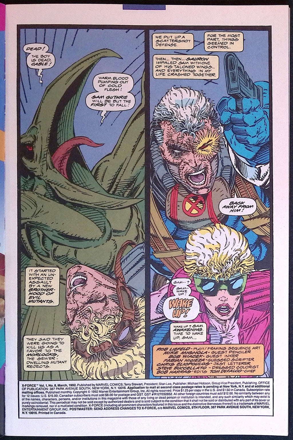 X-Force # 8 1992 NM-