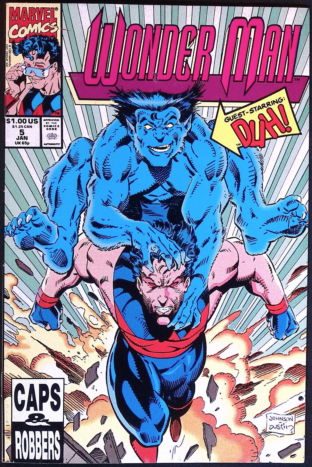 Wonder Man # 5 1991 FN+