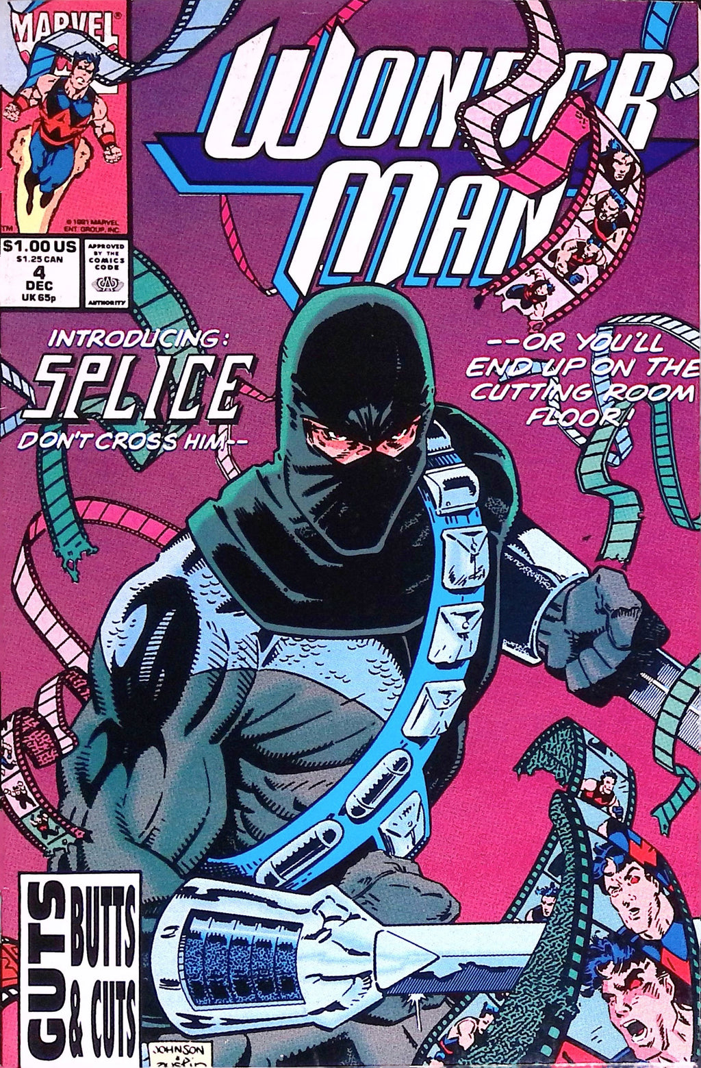 Wonder Man # 4 1991 FN+