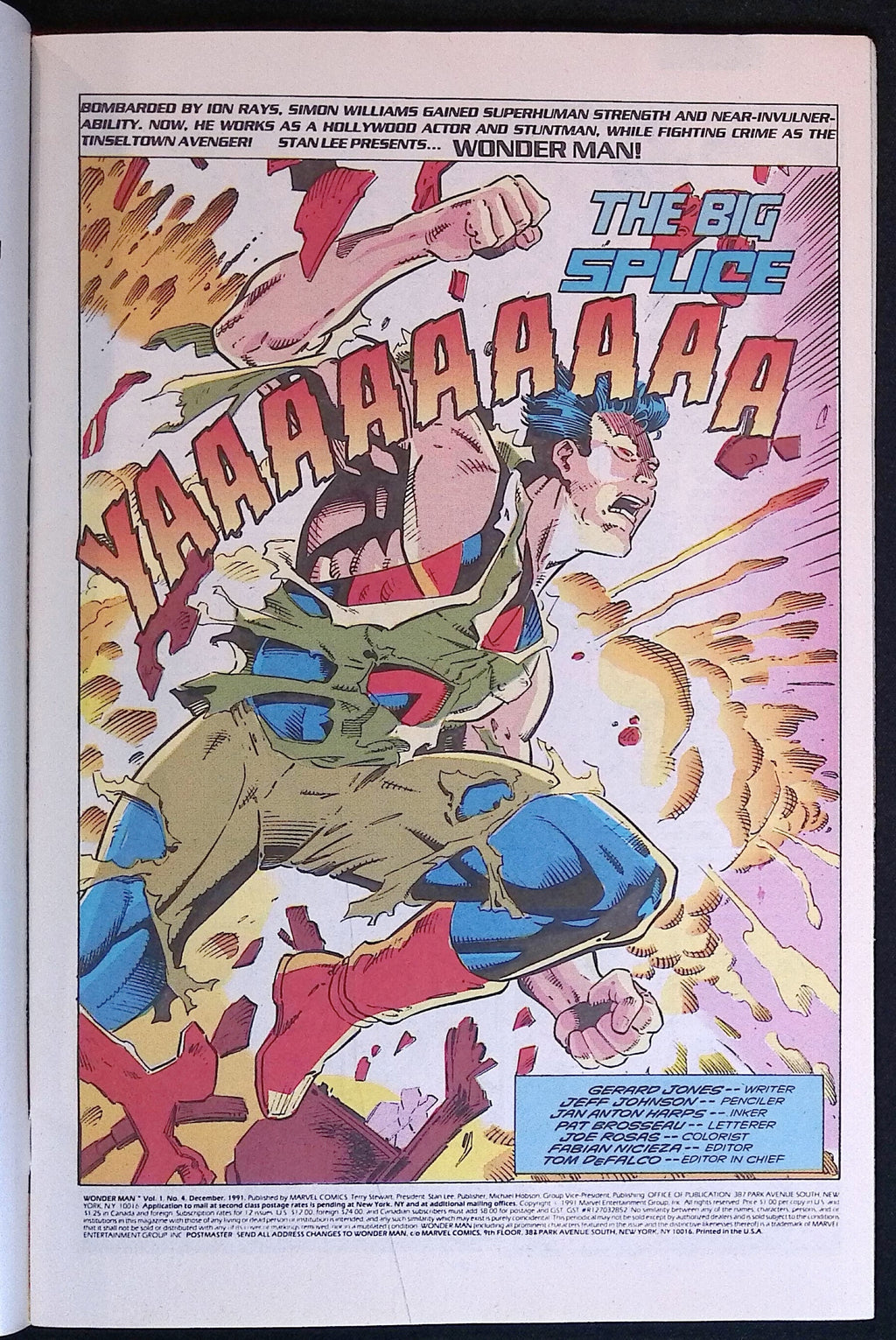 Wonder Man # 4 1991 FN+