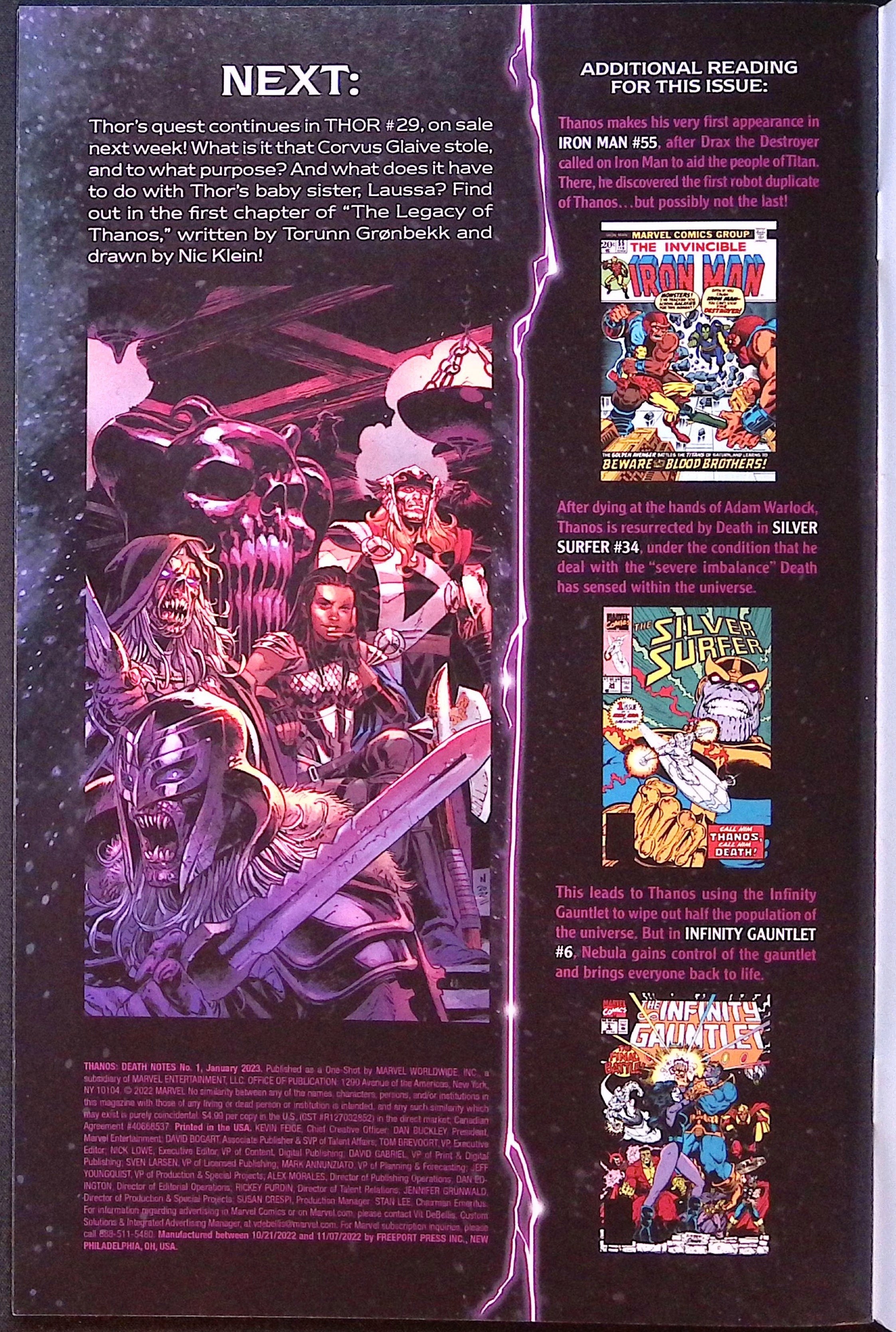 Thanos: Death Notes # 1 2002 NM-