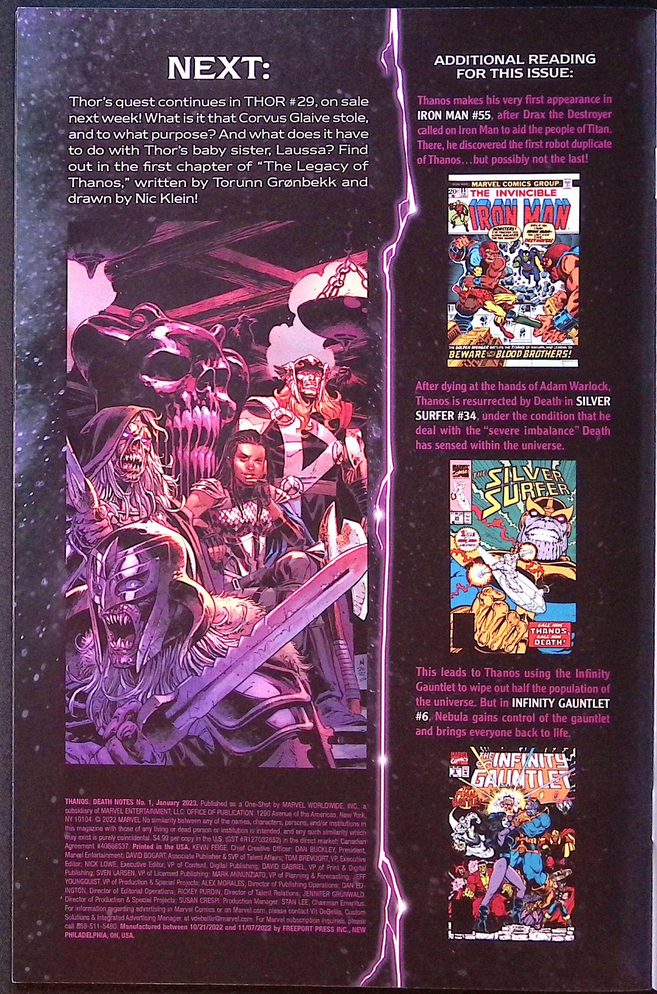 Thanos: Death Notes # 1 Straczynski Variant 2002 NM-