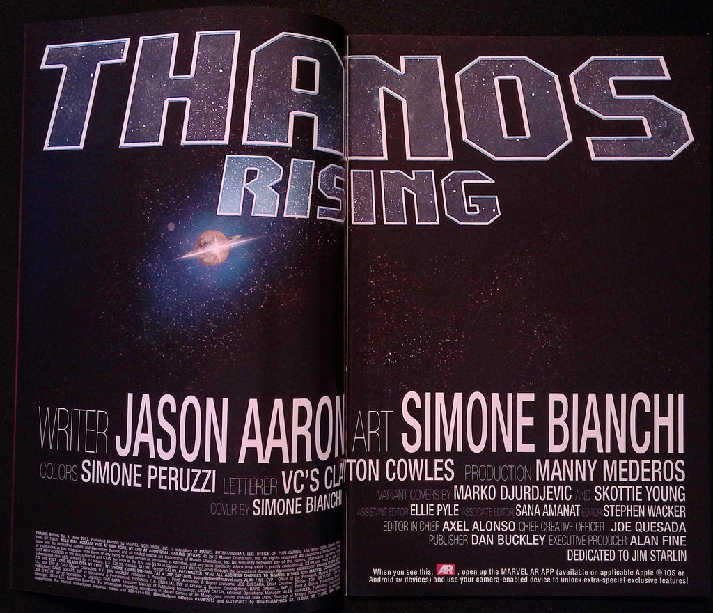 Thanos Rising # 1 2013 NM-