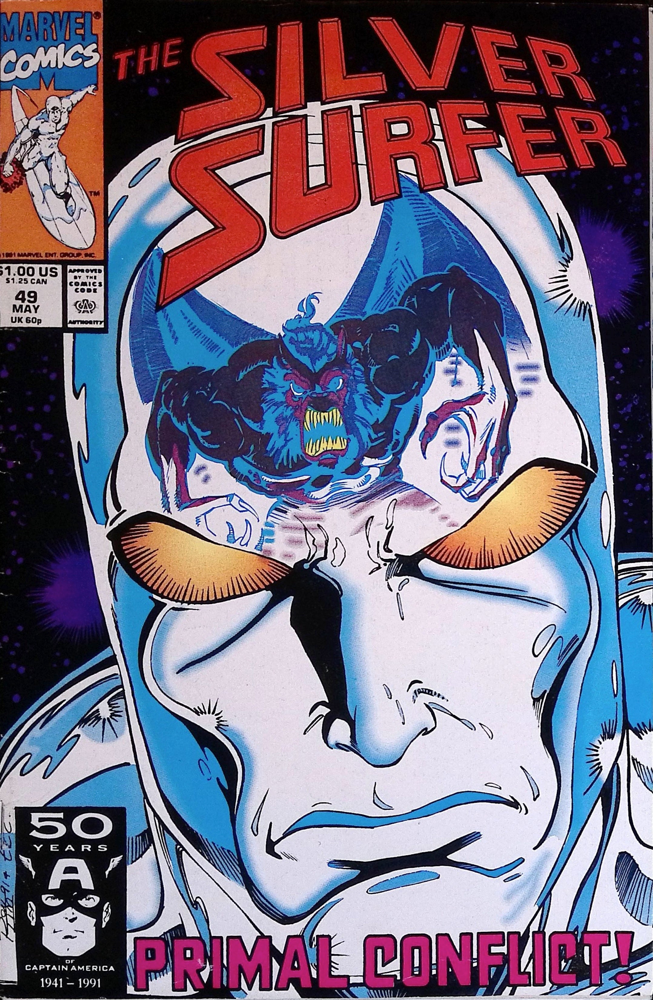 The Silver Surfer # 49 1991 VF