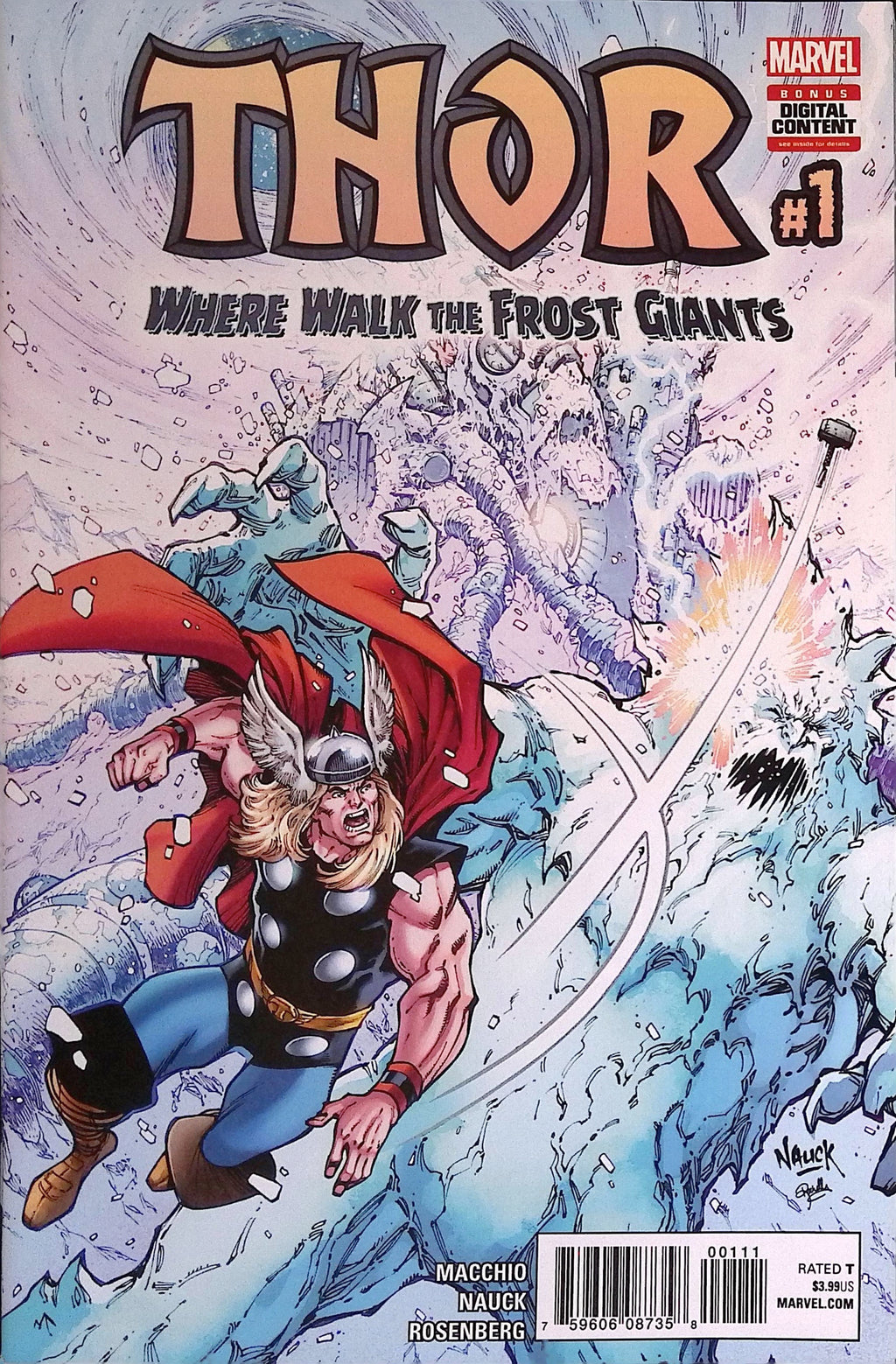 Thor: Where Walk the Frost Giants # 1 2017 NM-
