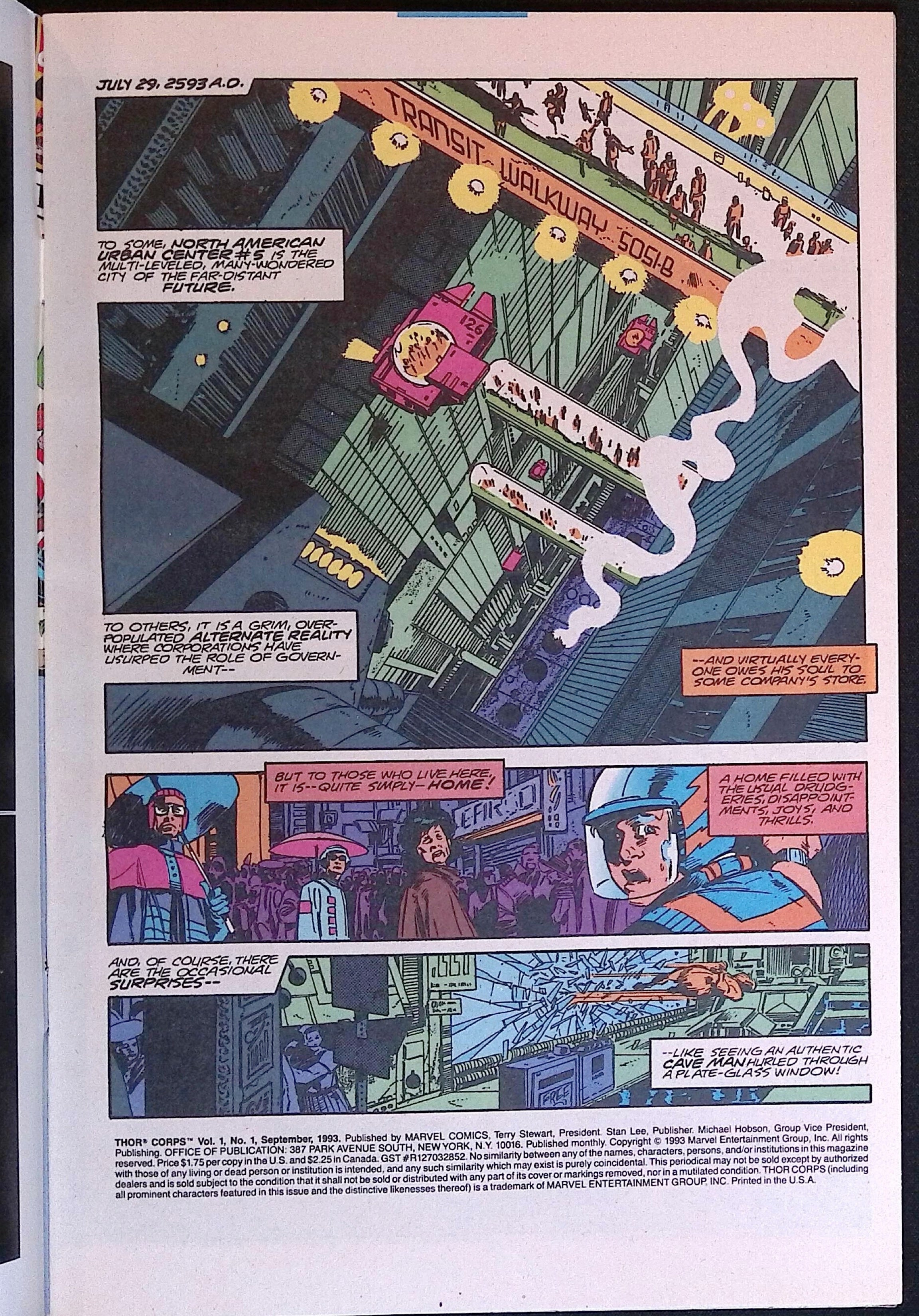 Thor Corps # 1 1993 NM-