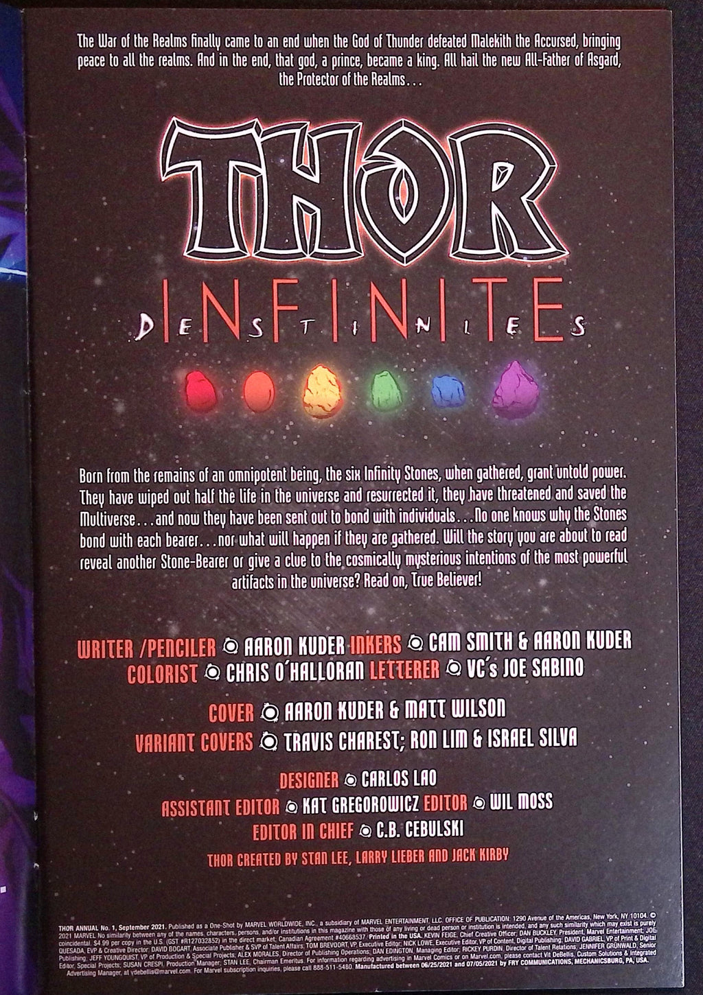 Thor Annual # 1 2021 VF/NM