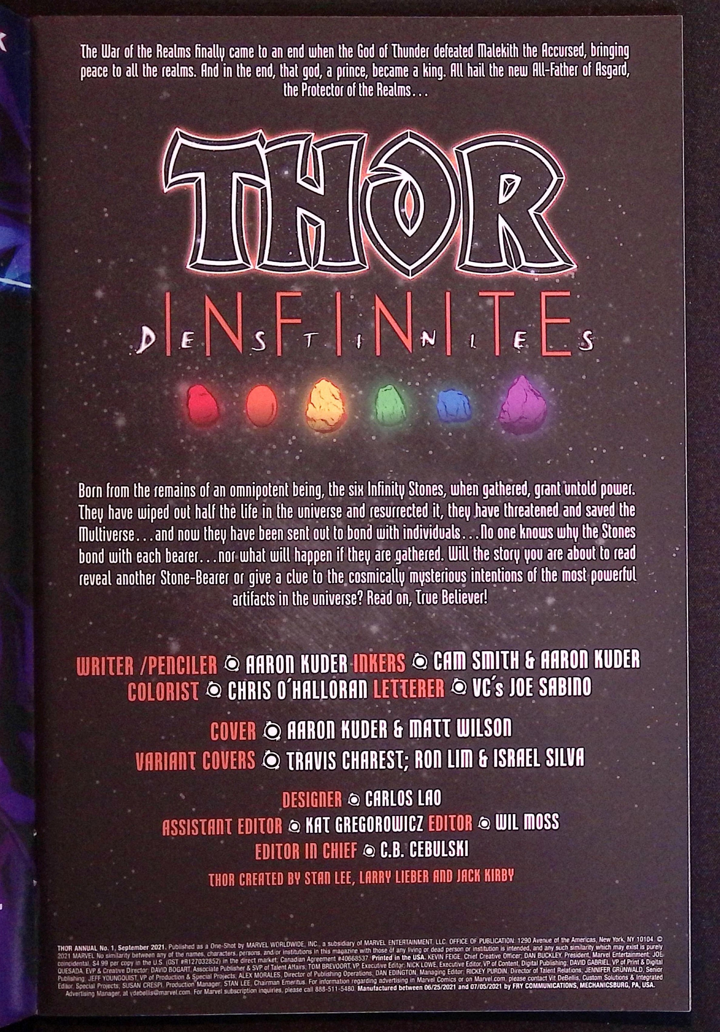 Thor Annual # 1 2021 NM-