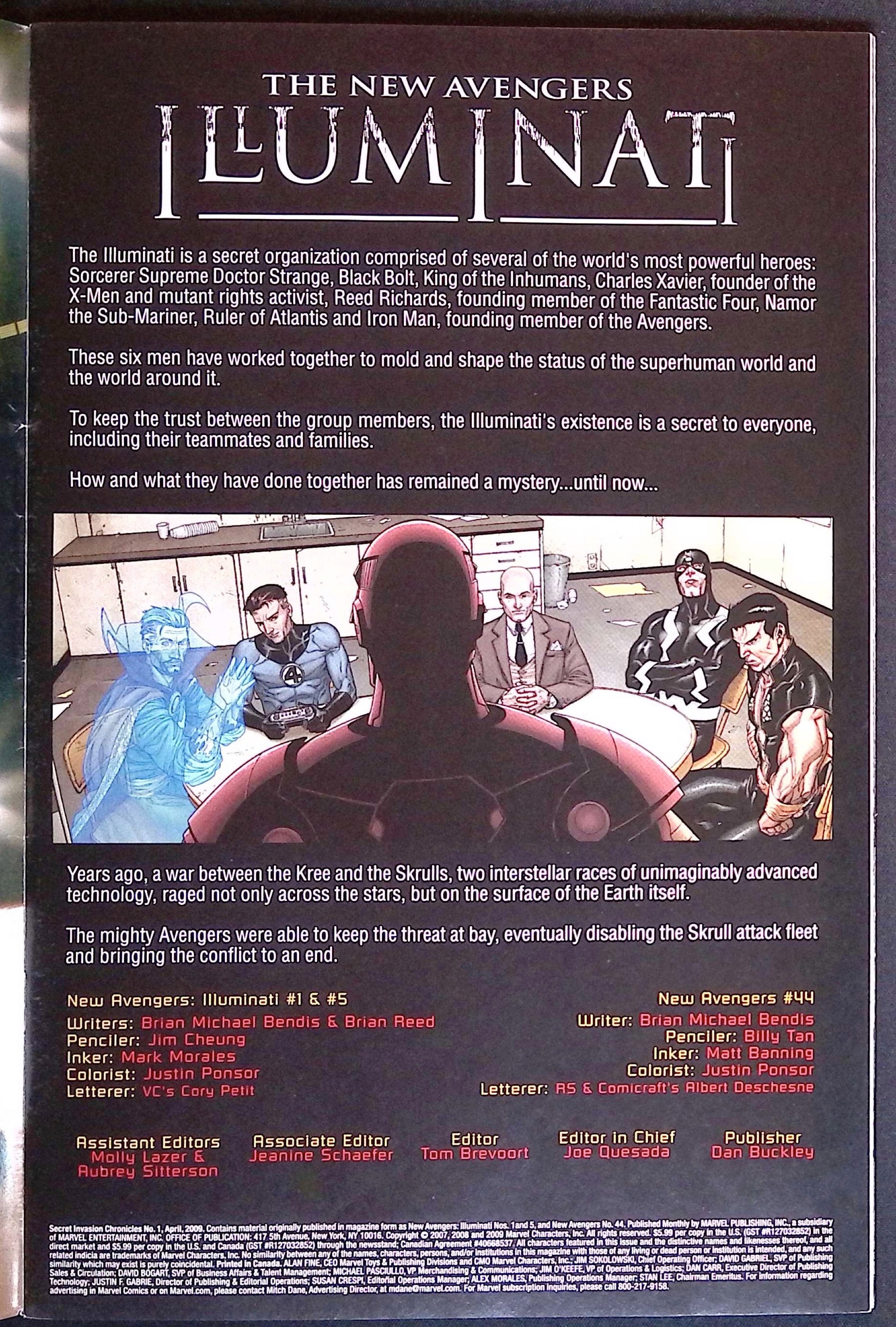 Secret Invasion Chronicles # 1 2008 VF+