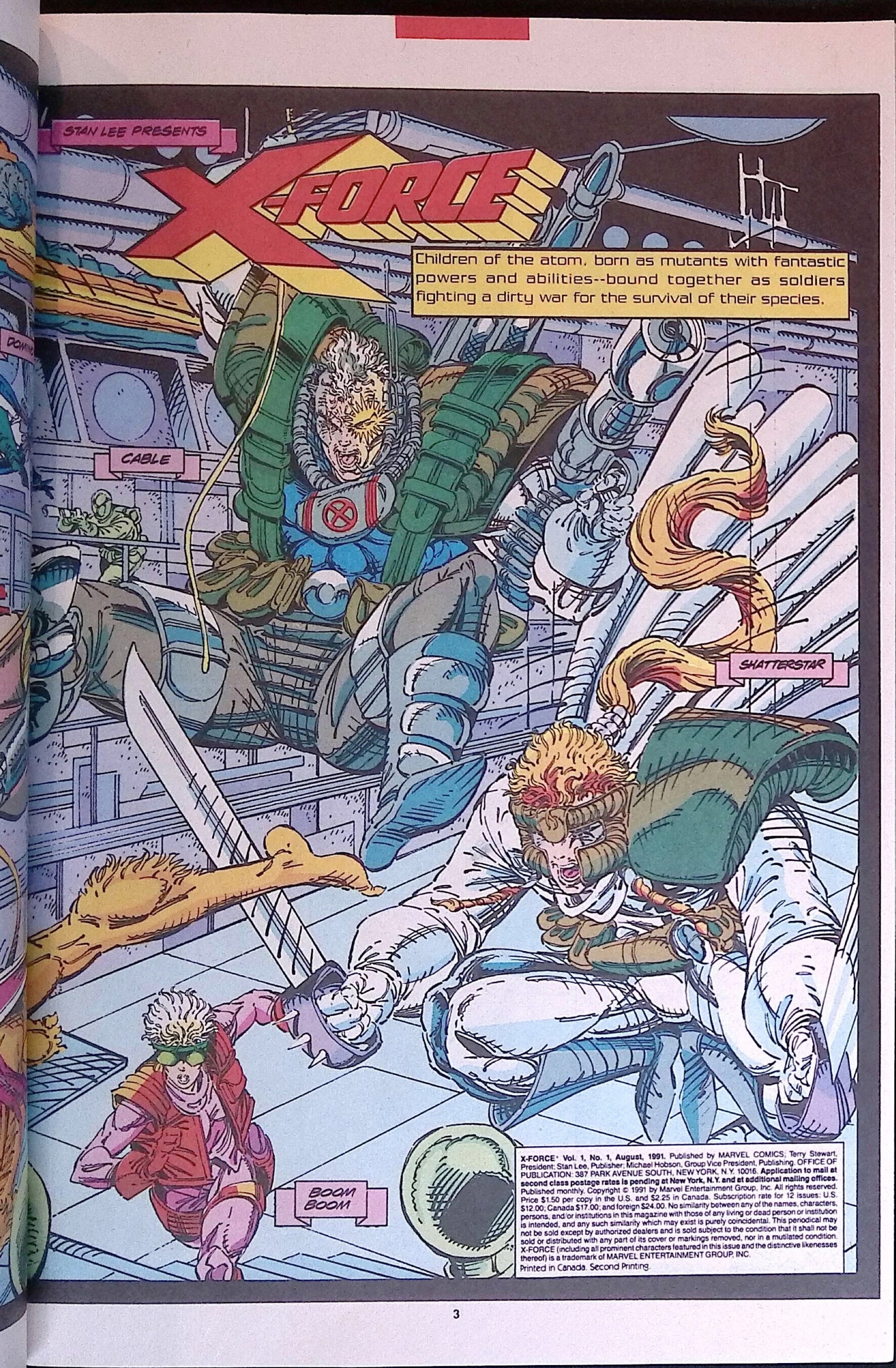 X-Force # 1 1991 Second Printing NM-