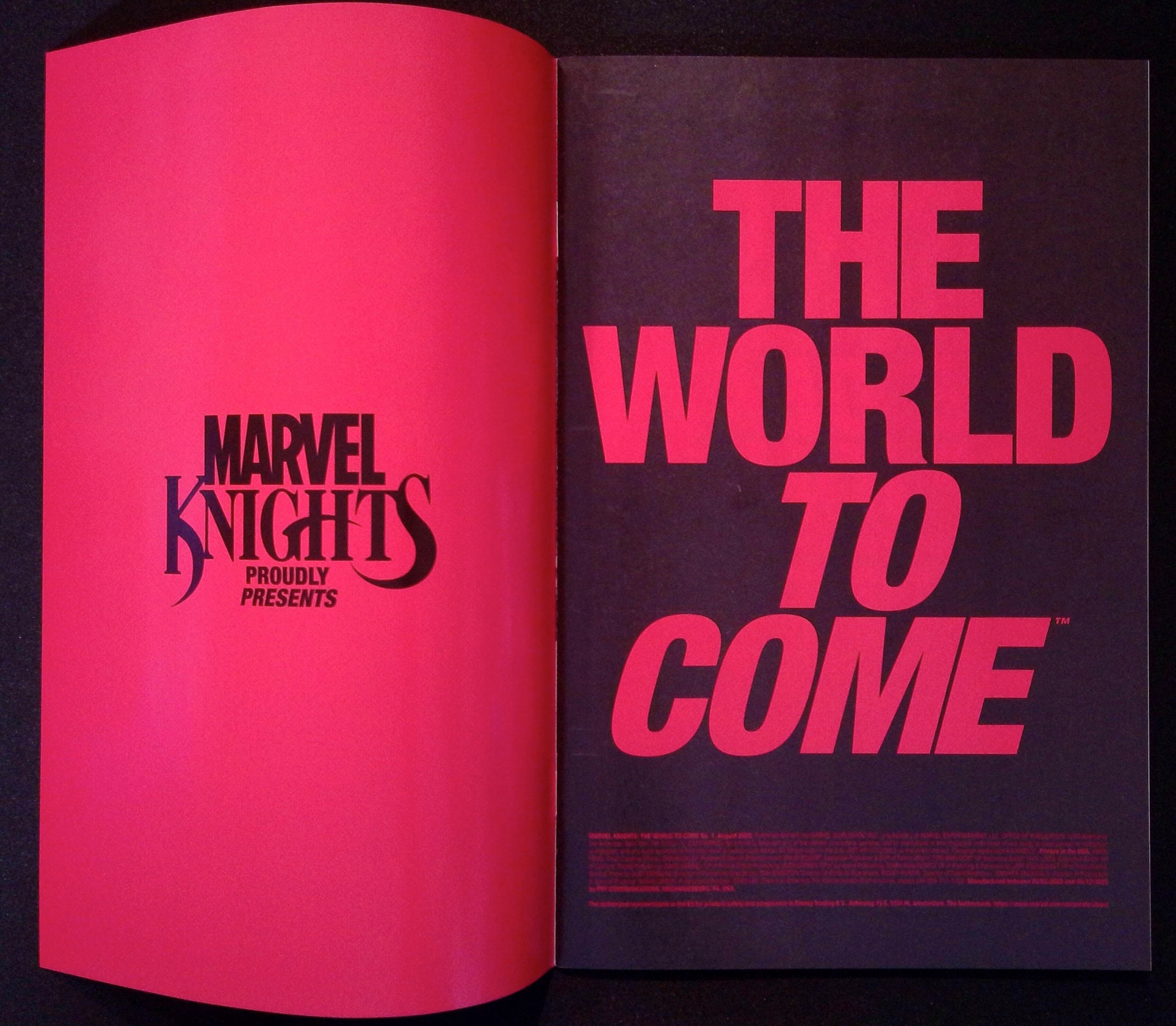 Marvel Knights: The World to Come # 1 NM-