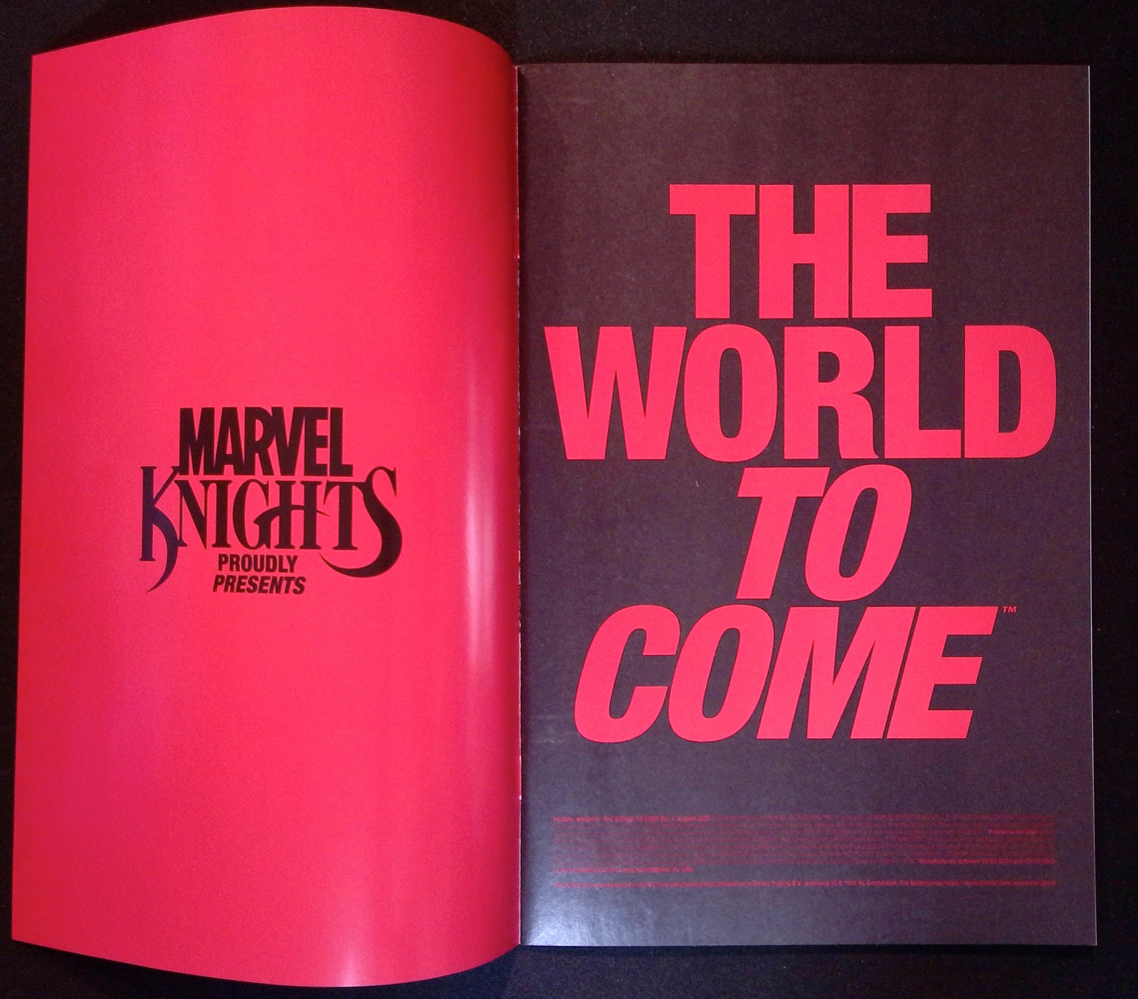 Marvel Knights: The World to Come # 1 NM-