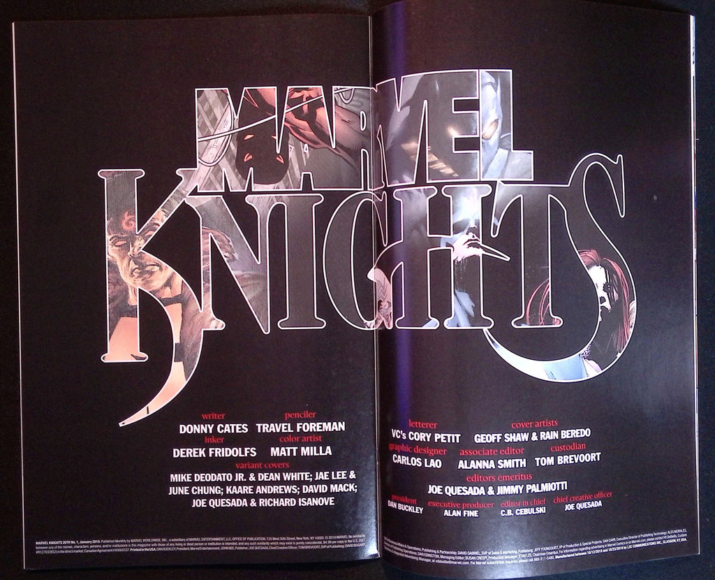 Marvel Knights 20th # 1 2019 VF/NM