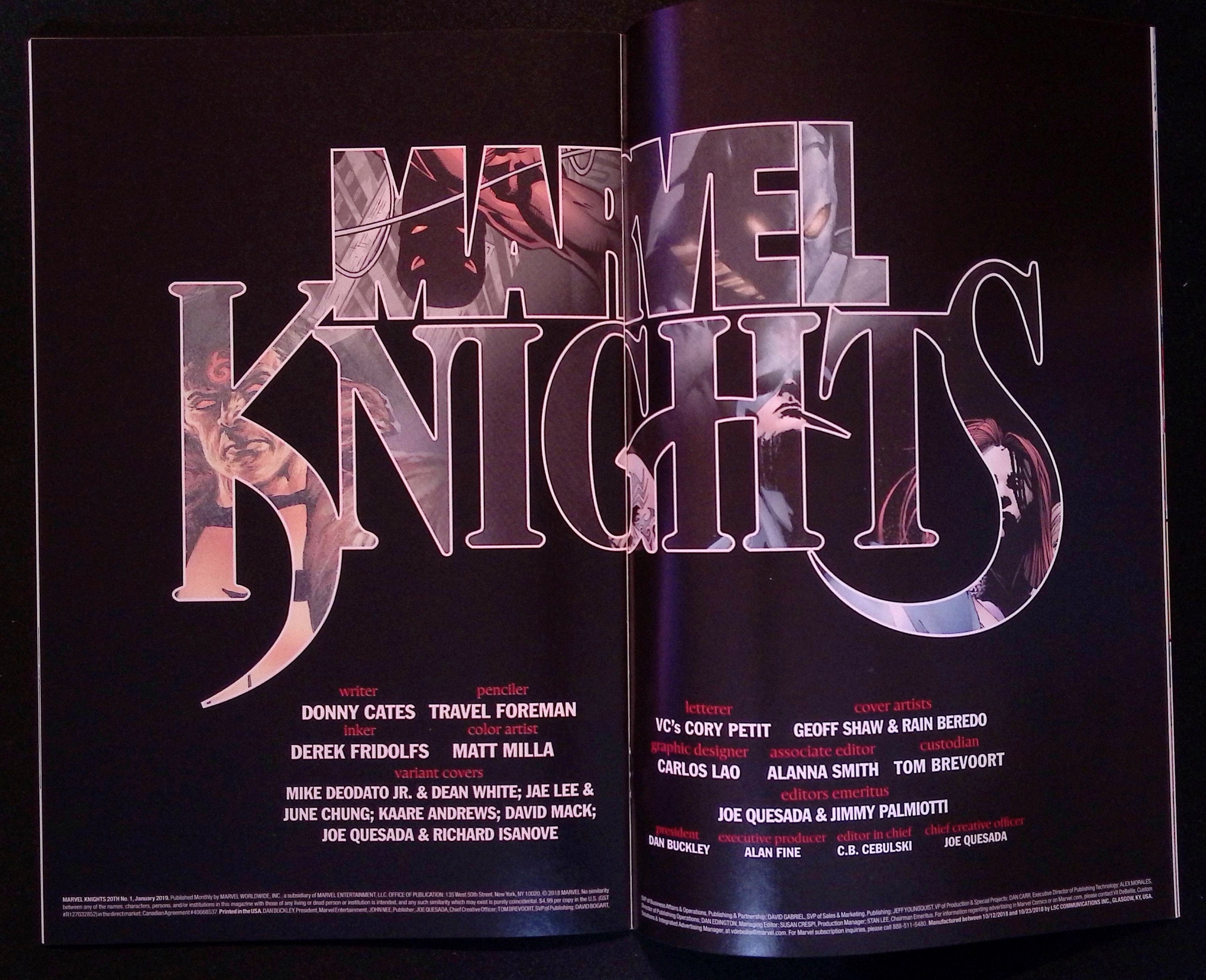 Marvel Knights 20th # 1 2019 NM-