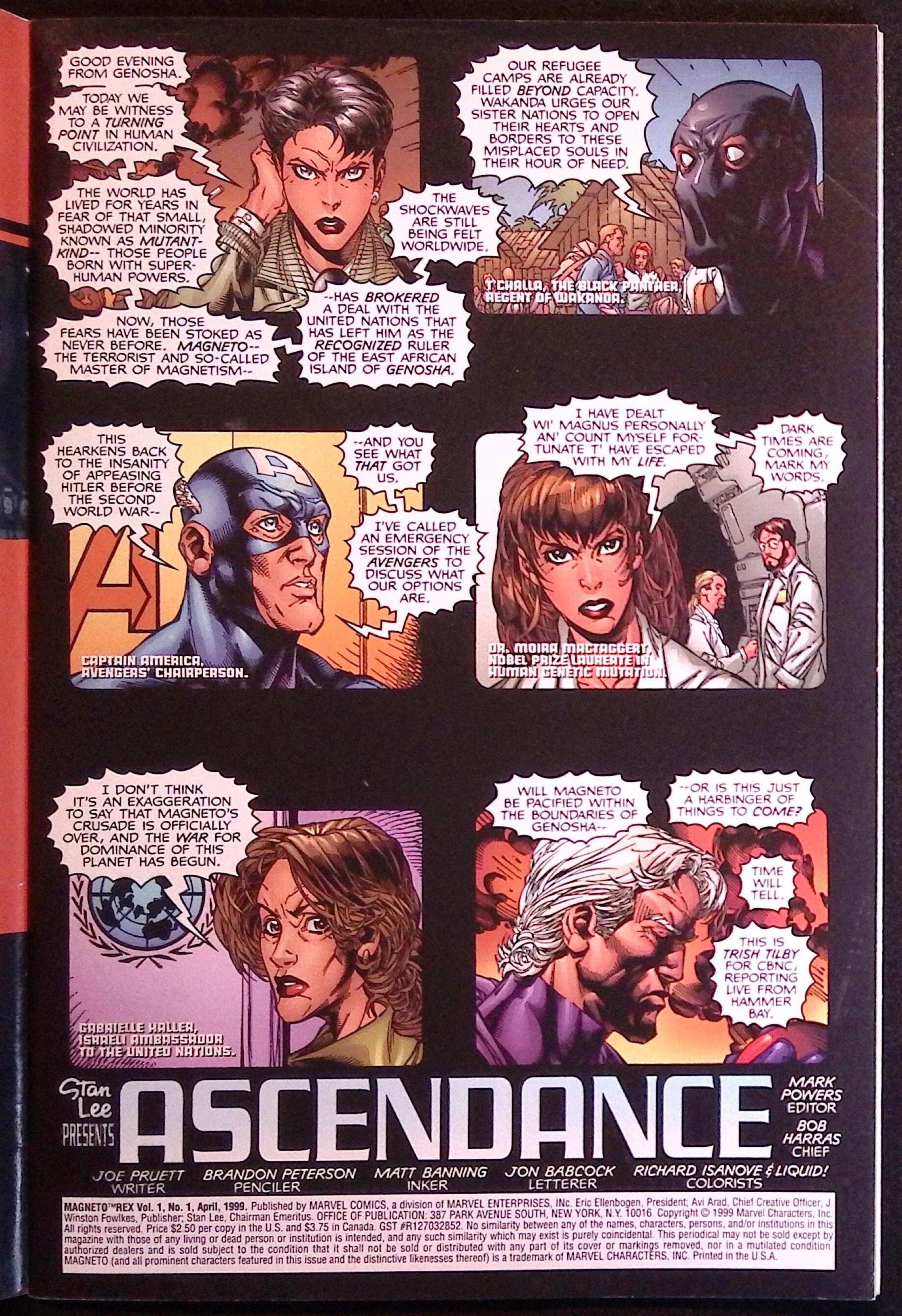 Magneto Rex # 1 1999 VF/NM