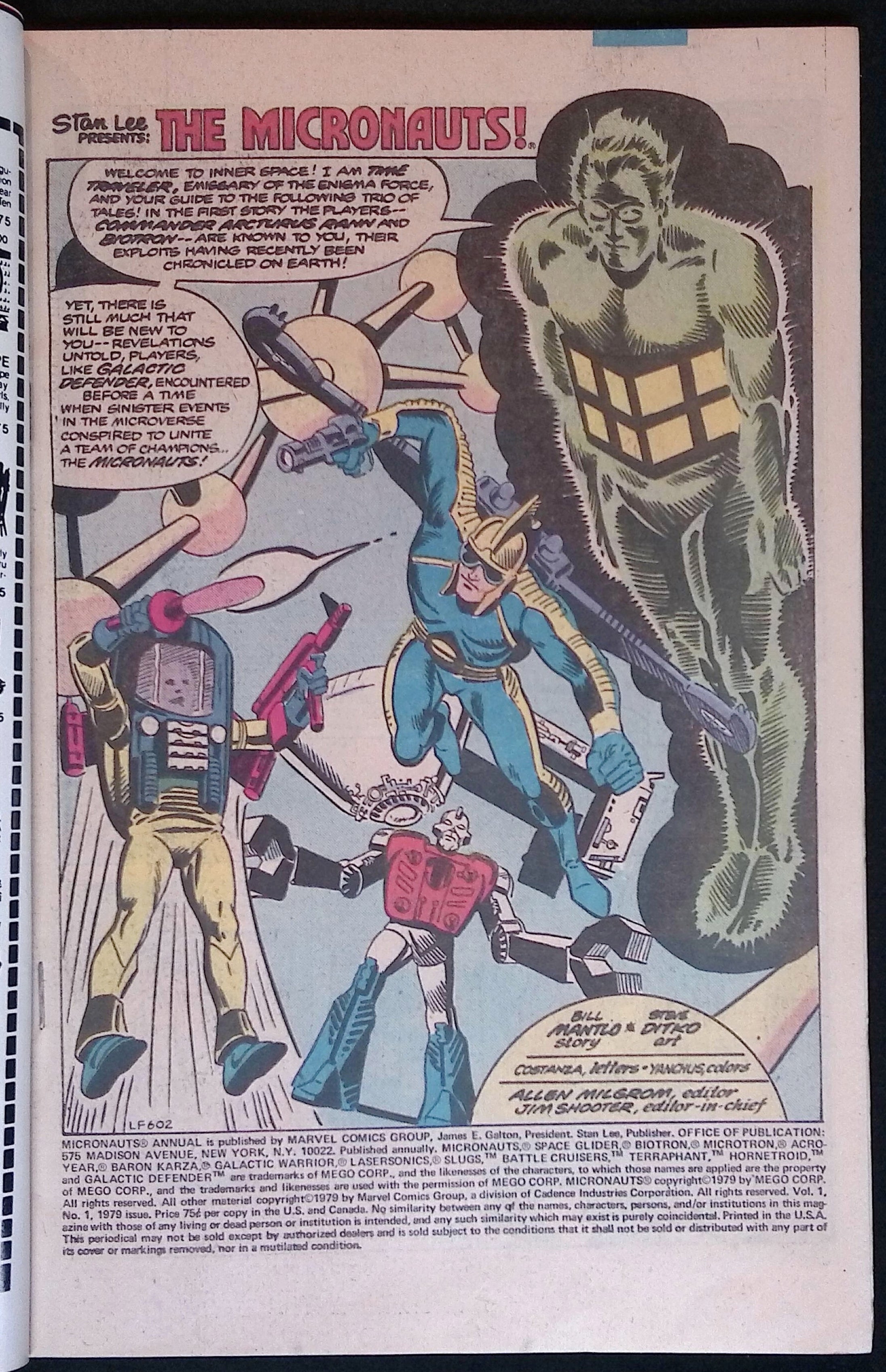 The Micronauts Annual # 1 1979 VF