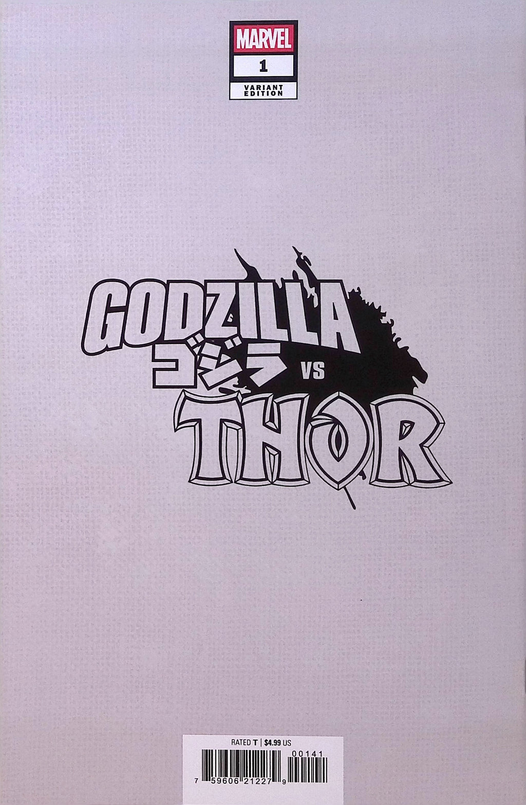 Godzilla vs. Thor # 1 Garbett Variant NM-