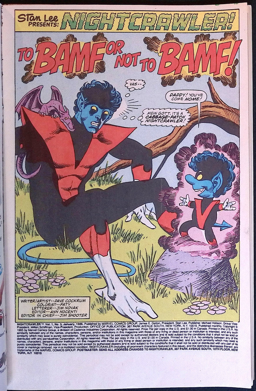 Nightcrawler # 3 1986 VF