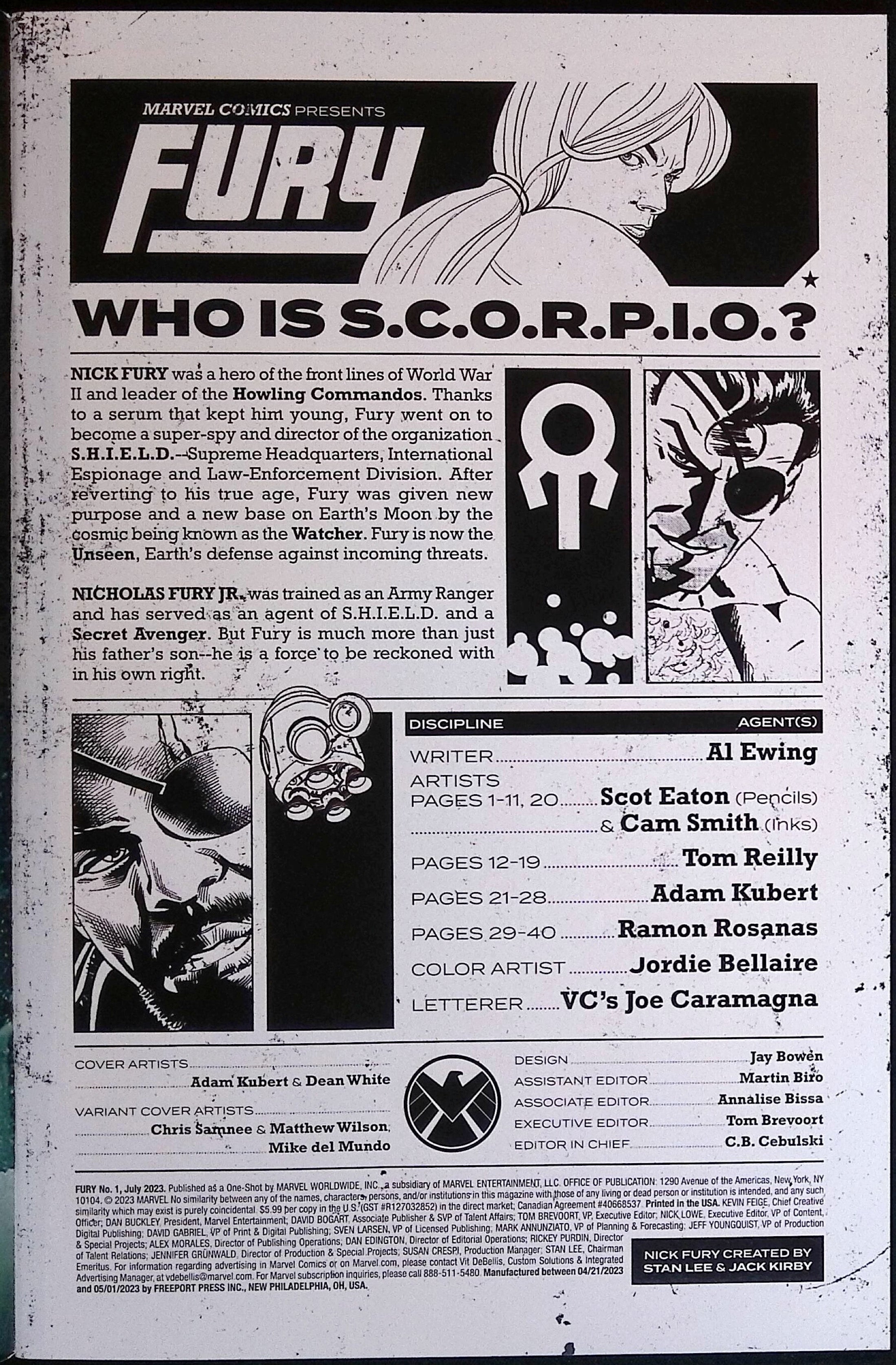 Fury # 1 2023 NM