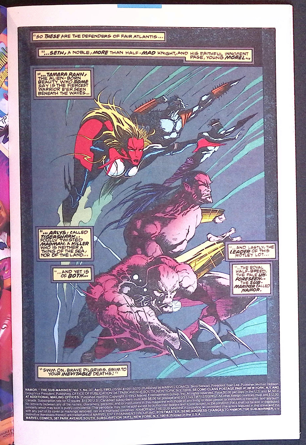 Namor, the Sub-Mariner # 37 1993 NM-