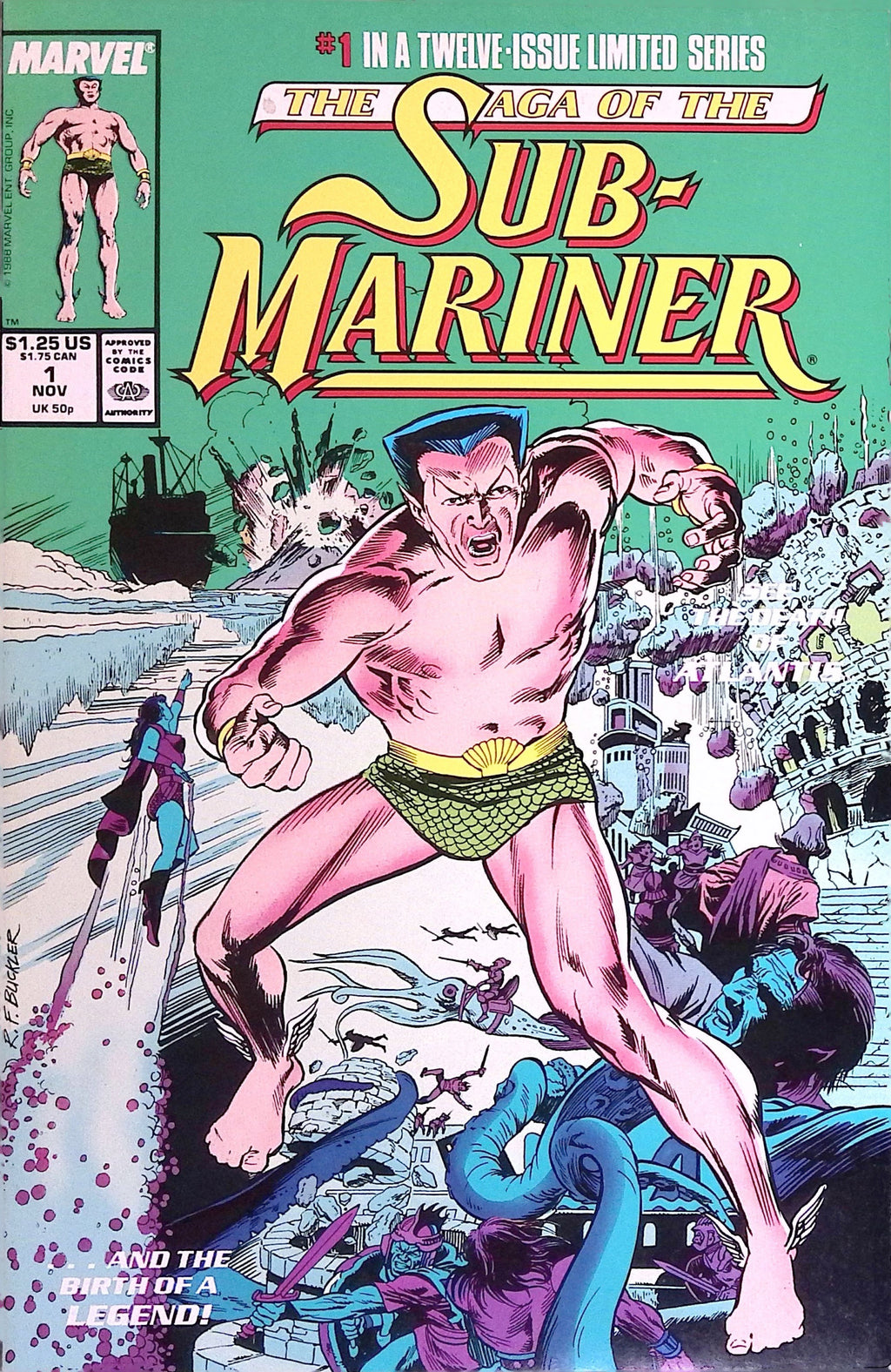 The Saga of the Sub-Mariner # 1 1988 NM-