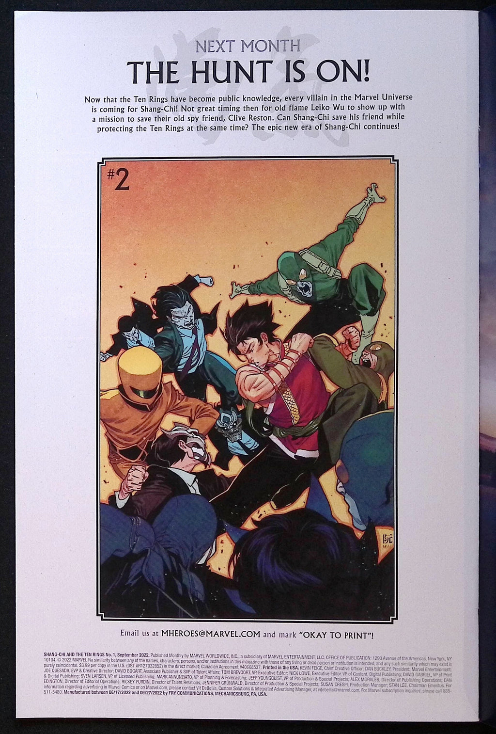 Shang-Chi and the Ten Rings # 1 Walmart Variant 2022 NM-