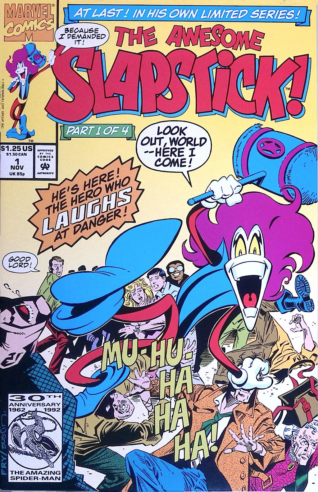 The Awesome Slapstick # 1 1992 NM-