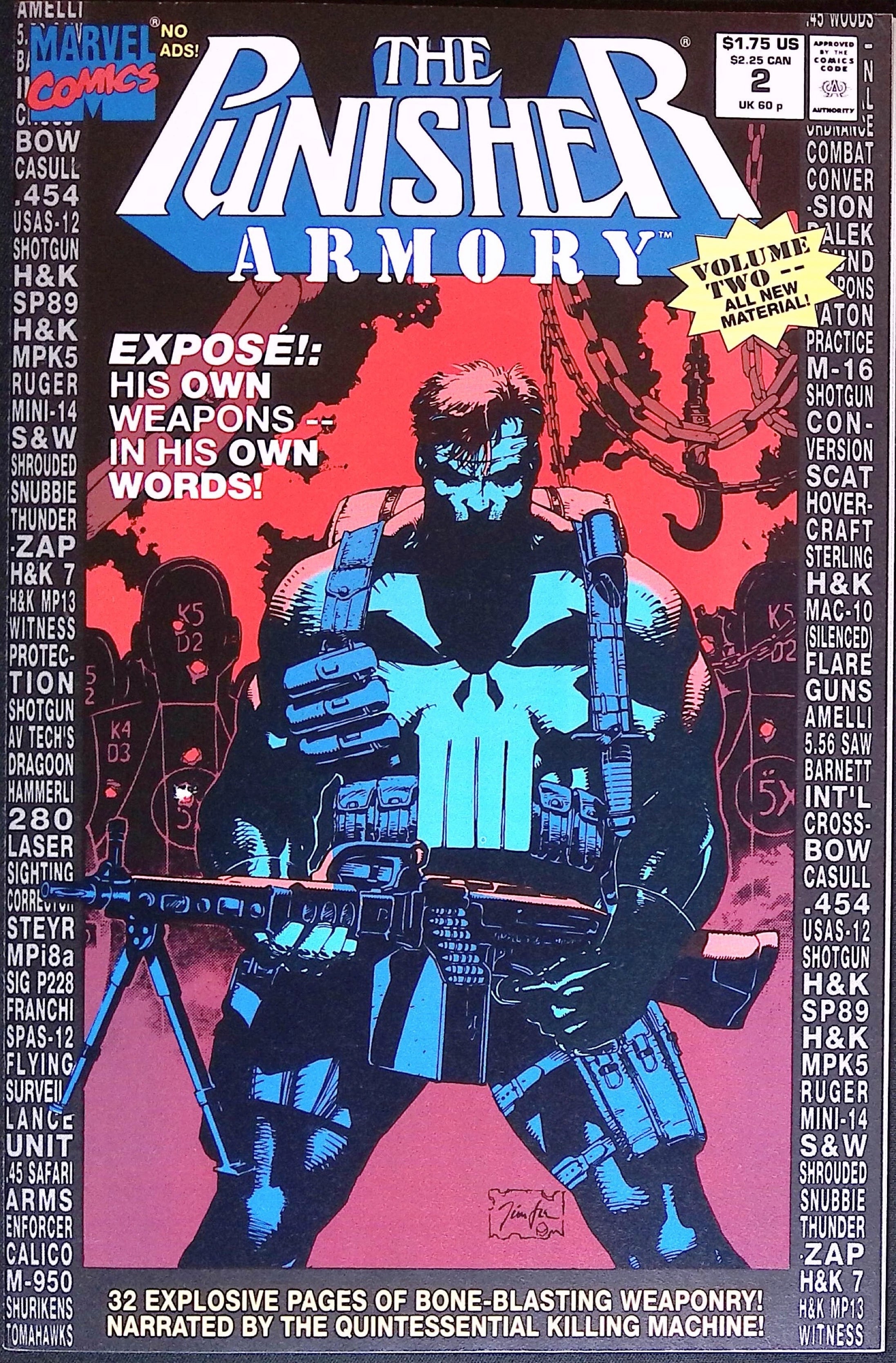 The Punisher Armory # 2 Jim Lee 1991 NM-