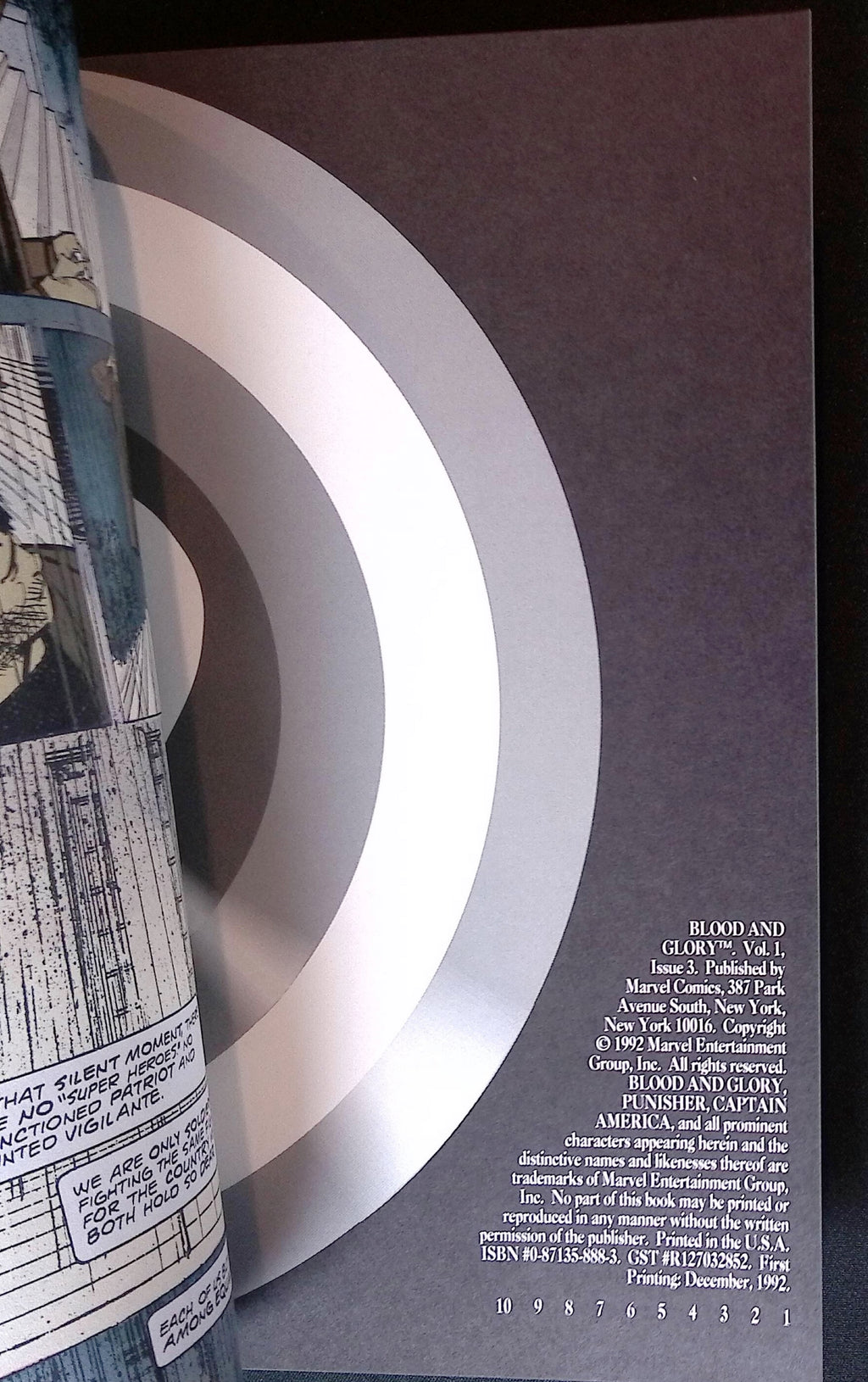 Punisher/Captain America: Blood and Glory # 3 1992 VF+