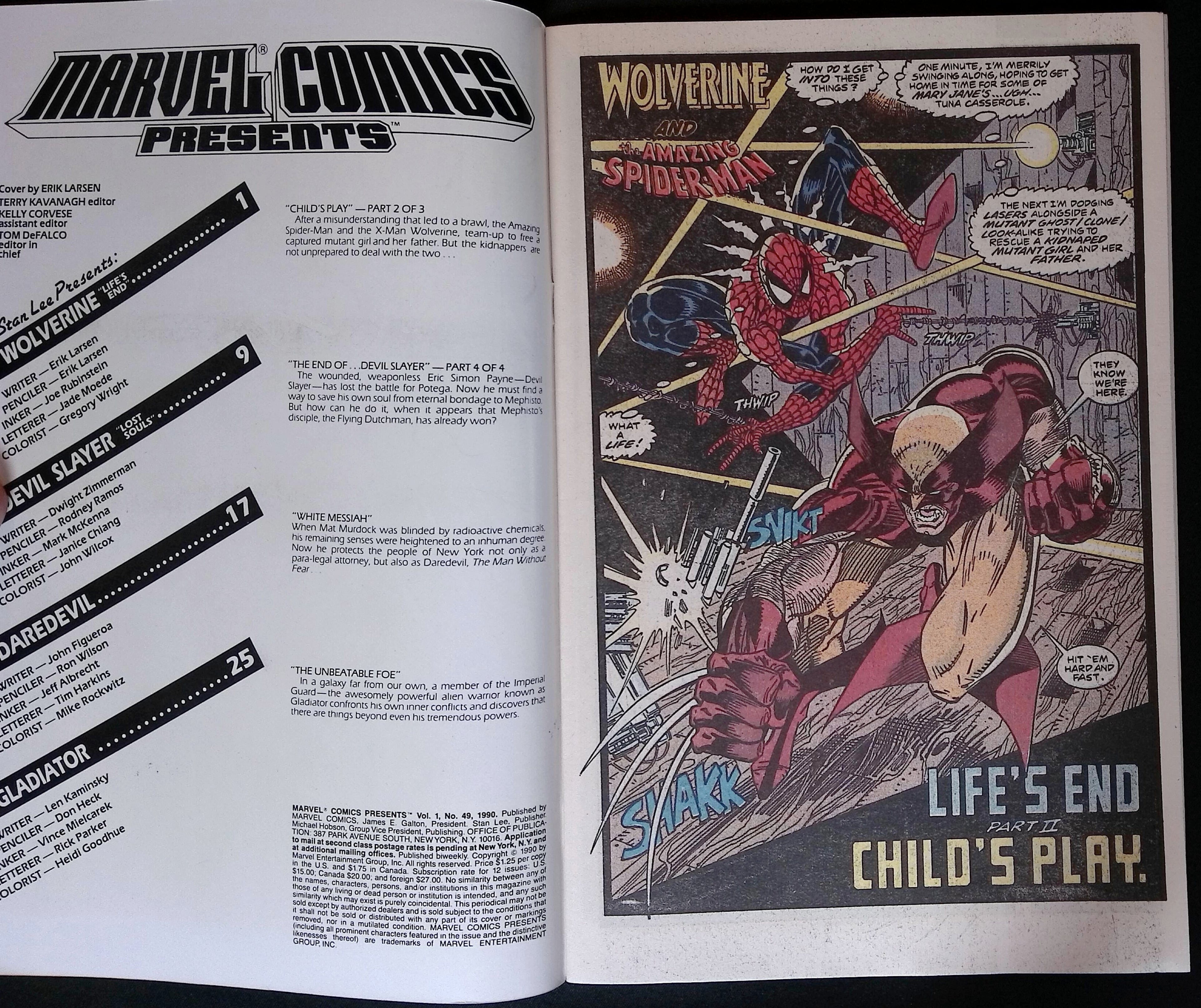 Marvel Comics Presents # 49 1990 NM-