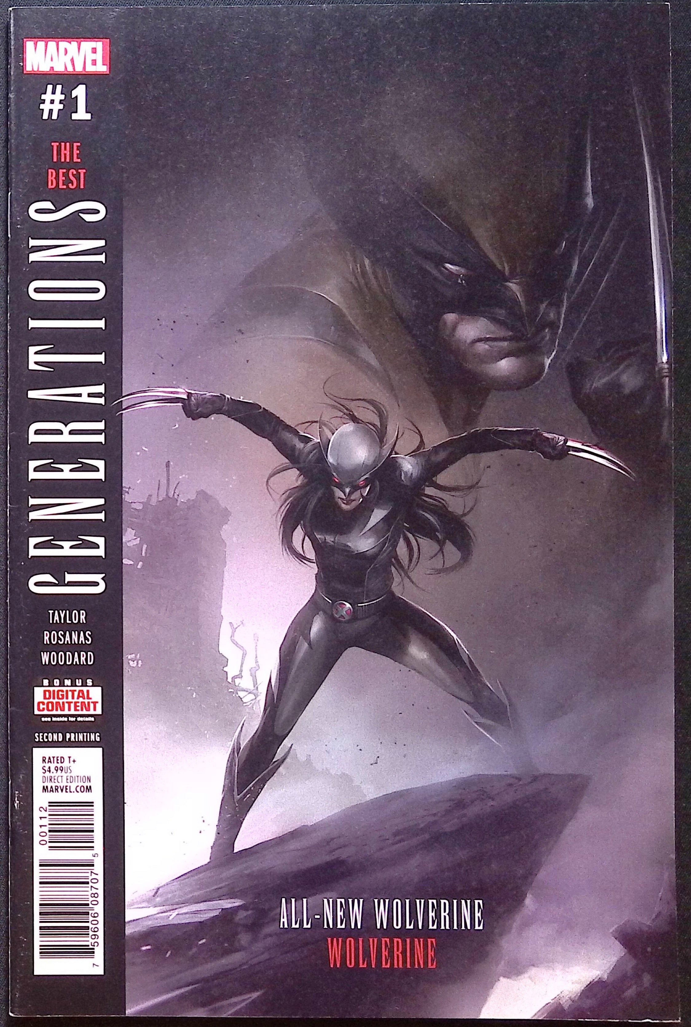 Generations: Wolverine & All-New Wolverine # 1 Second Printing 2017 VF/NM