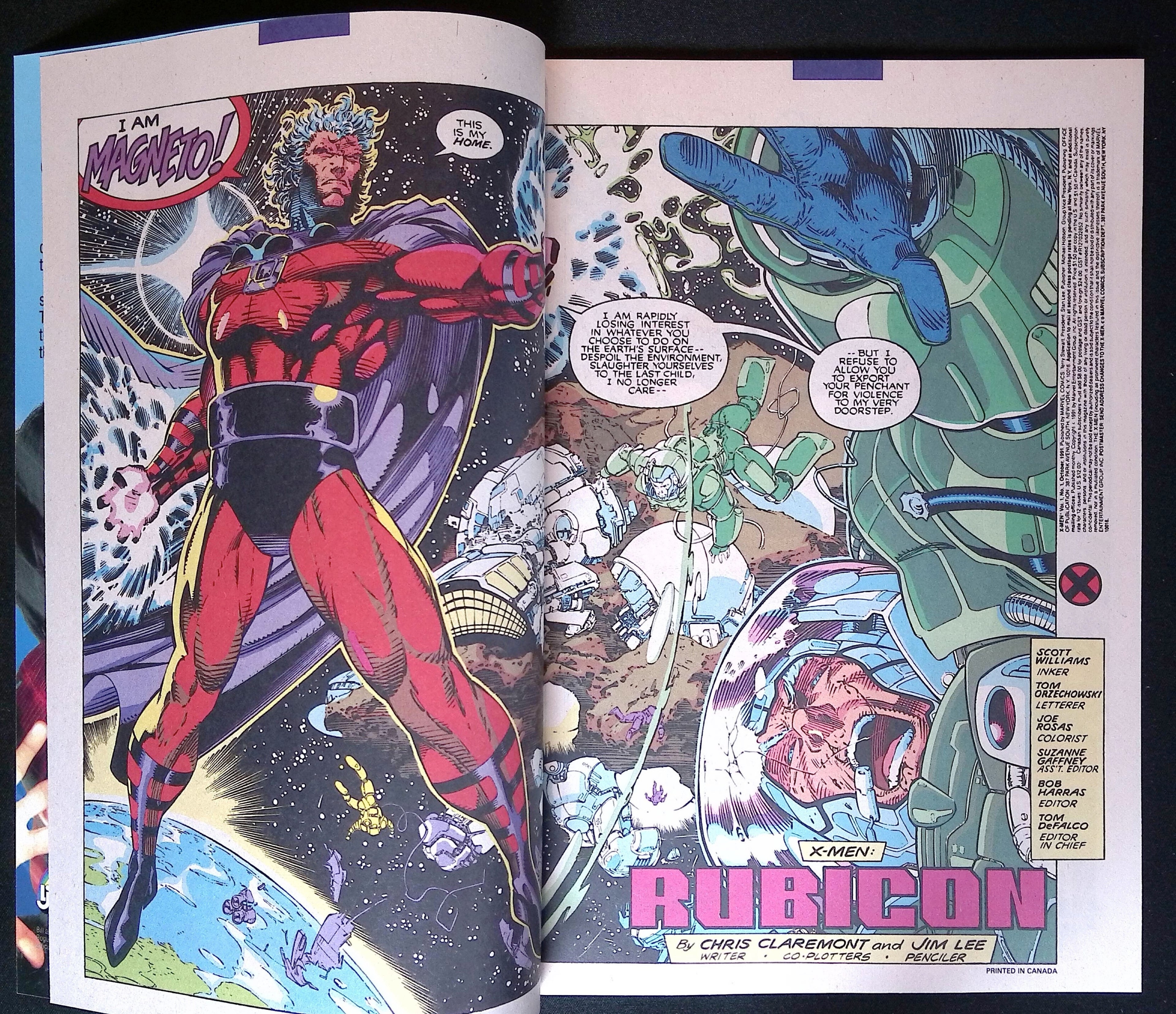 X-Men # 1 Jim Lee Connecting Cover 1991 NM-