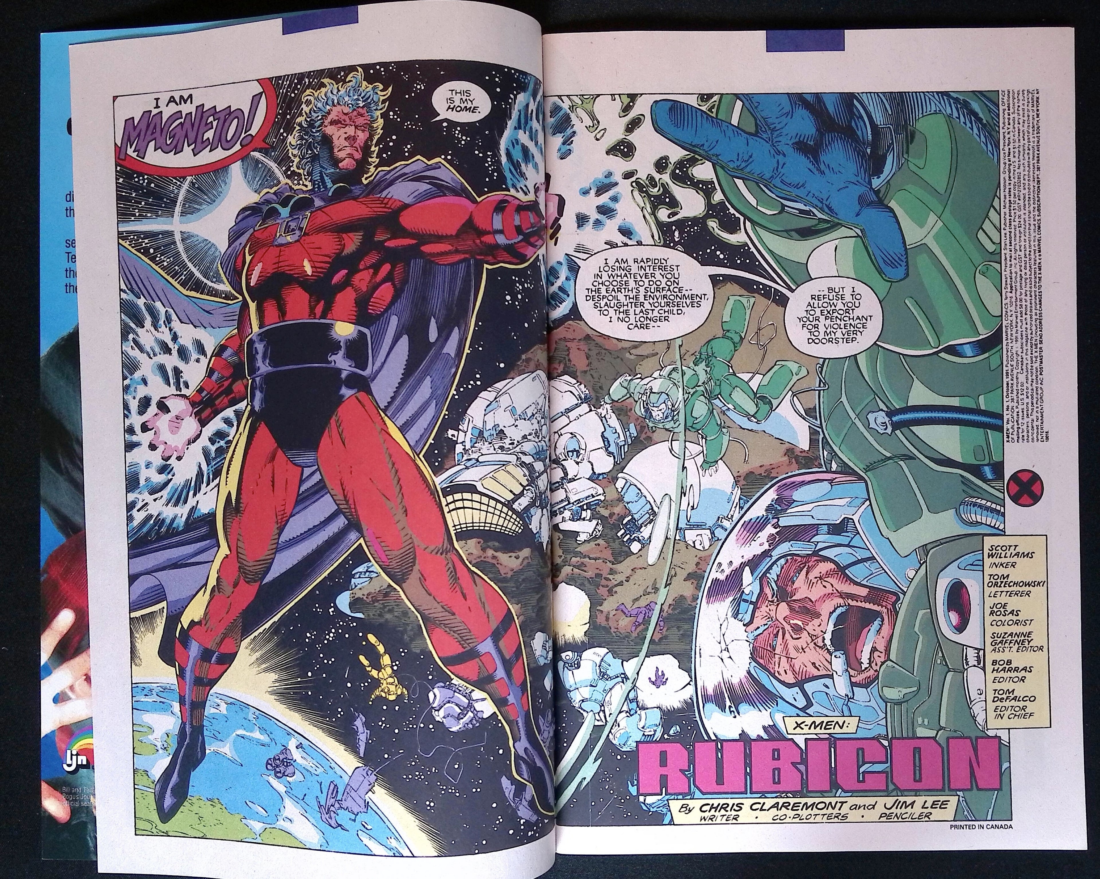 X-Men # 1 Jim Lee Connecting Cover 1991 NM-