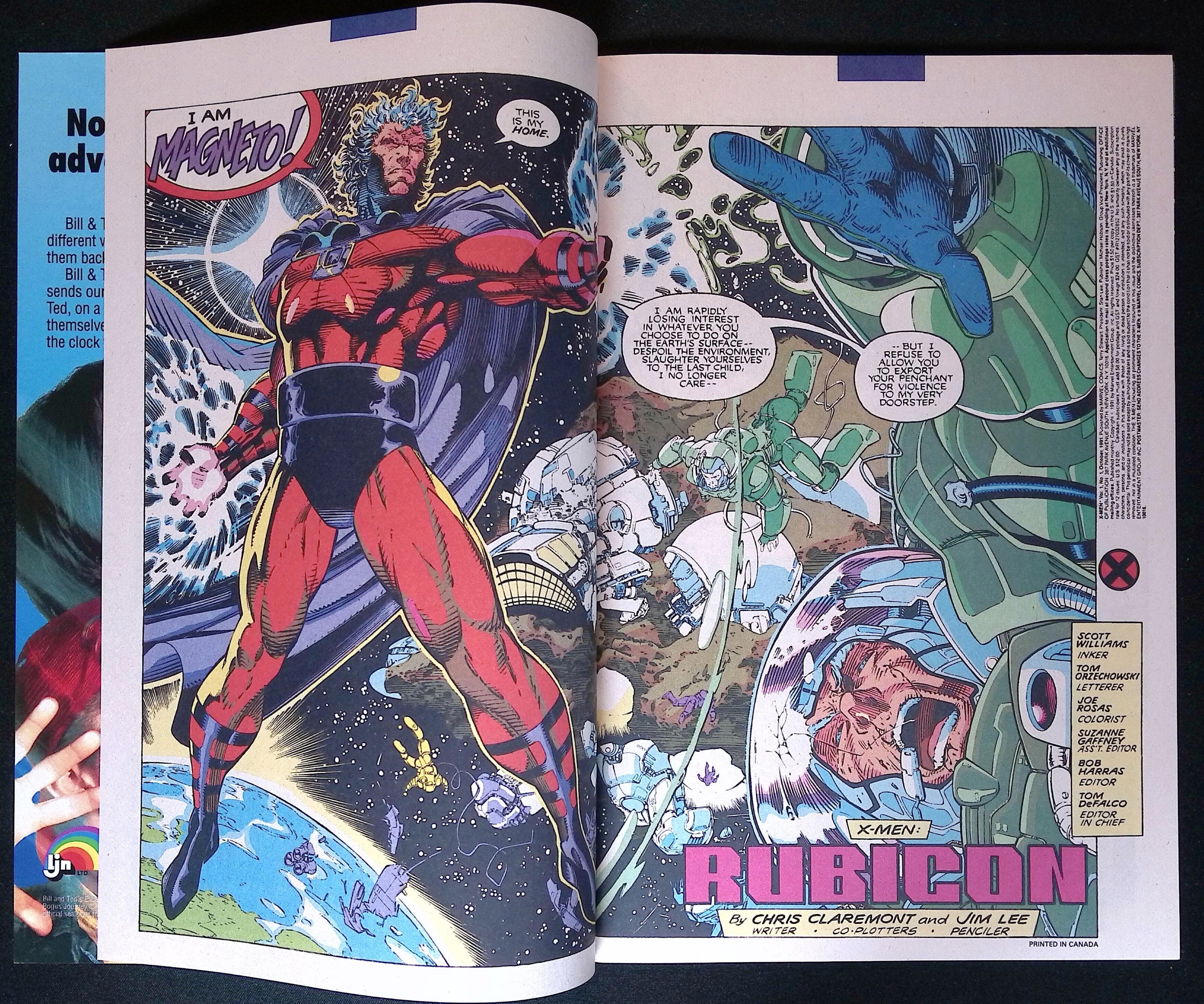 X-Men # 1 Jim Lee Connecting Cover 1991 NM-