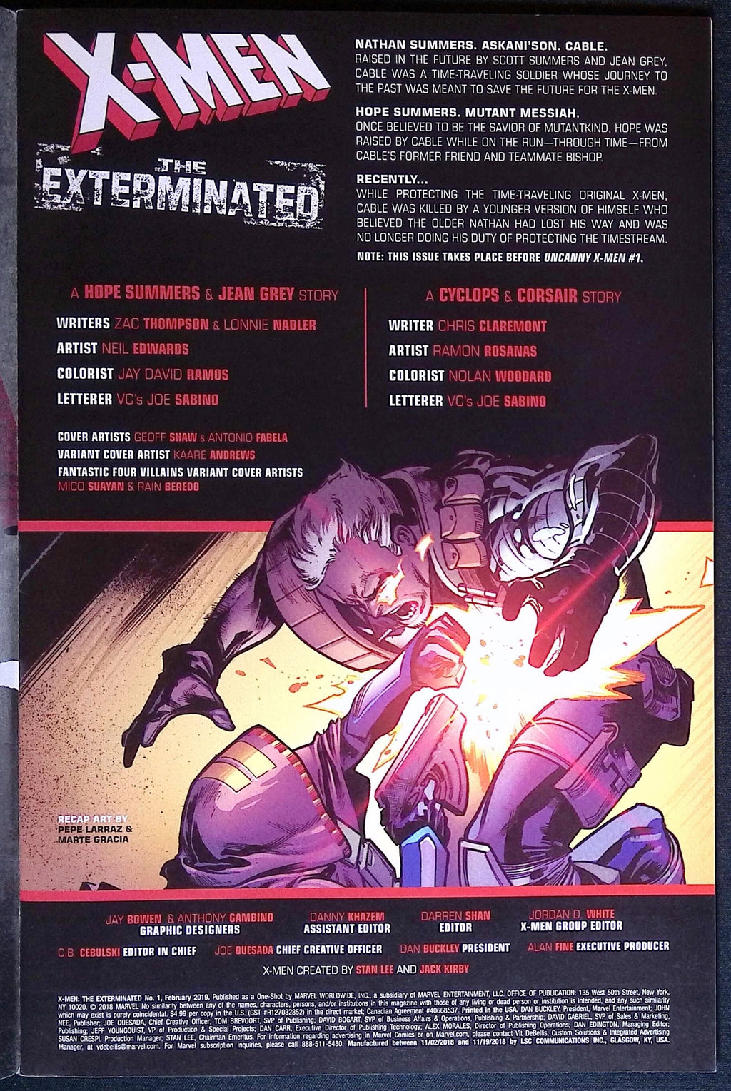 X-Men: The Exterminated # 1 2019 NM-