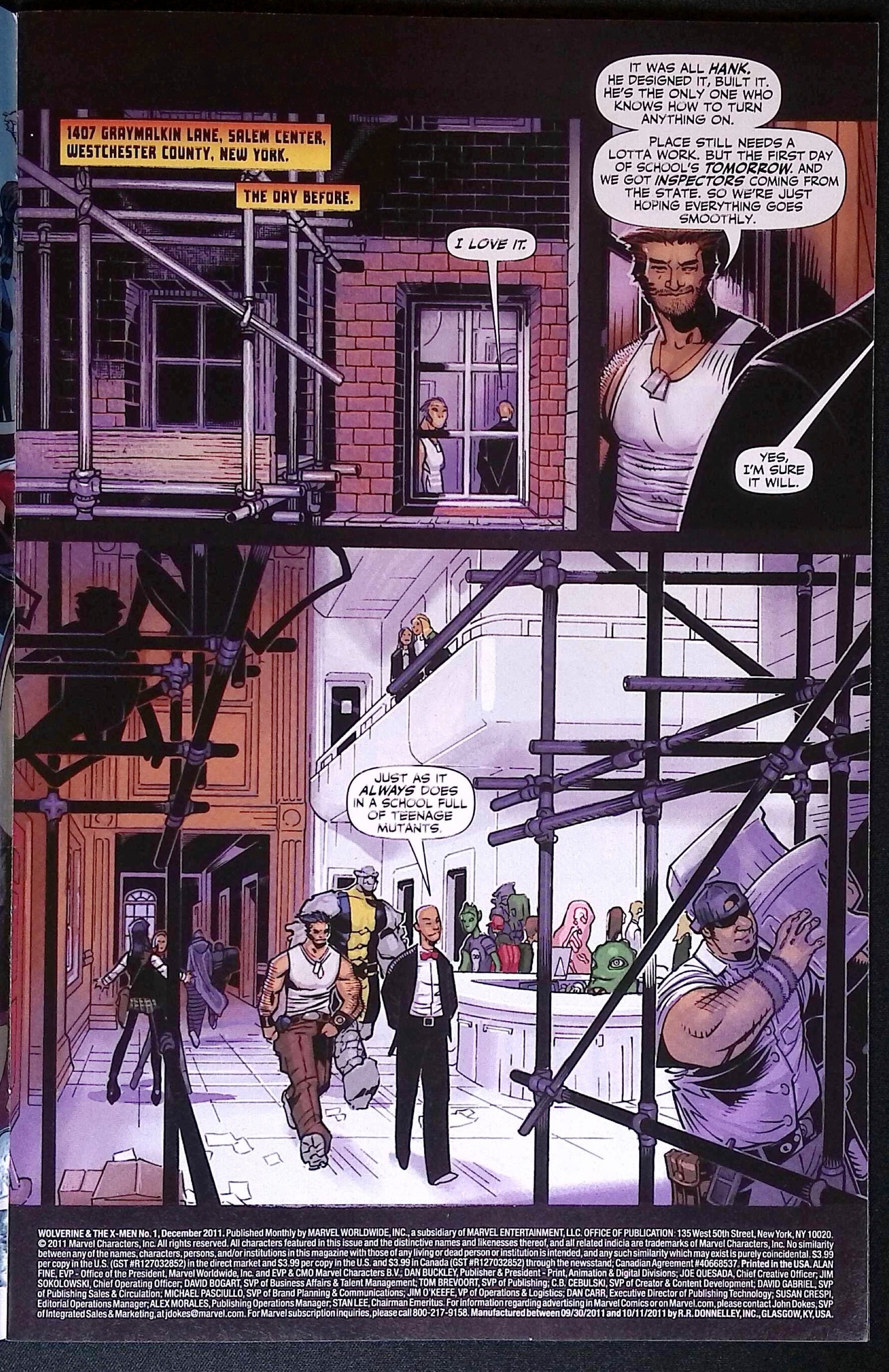 Wolverine and the X-Men # 1 2011 NM-