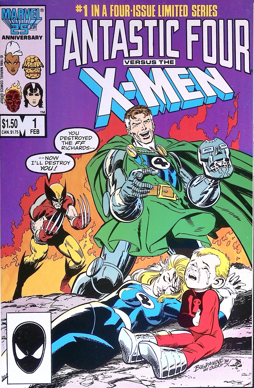Fantastic Four versus the X-Men # 1 1987 NM-