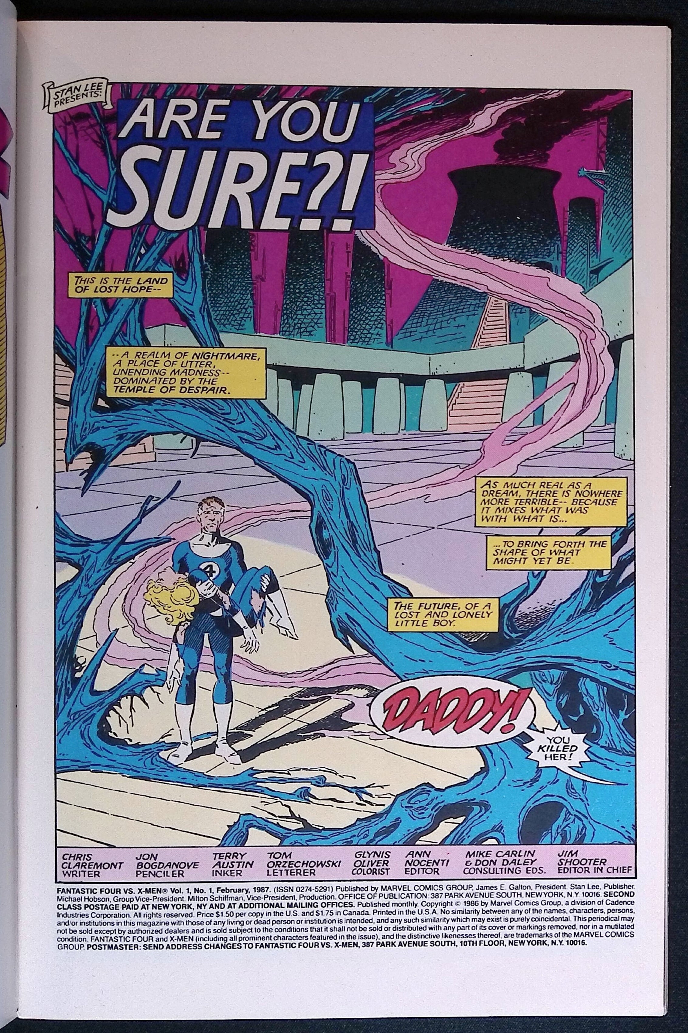 Fantastic Four versus the X-Men # 1 1987 NM-