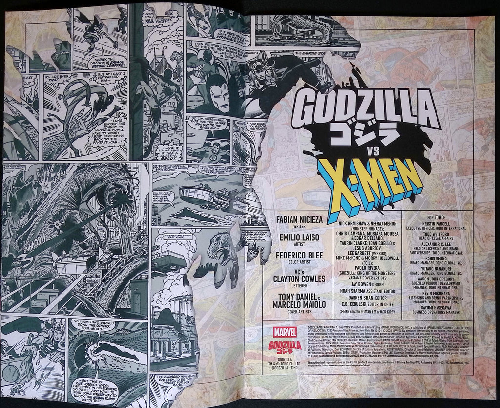 Godzilla vs. X-Men # 1 2025 NM-