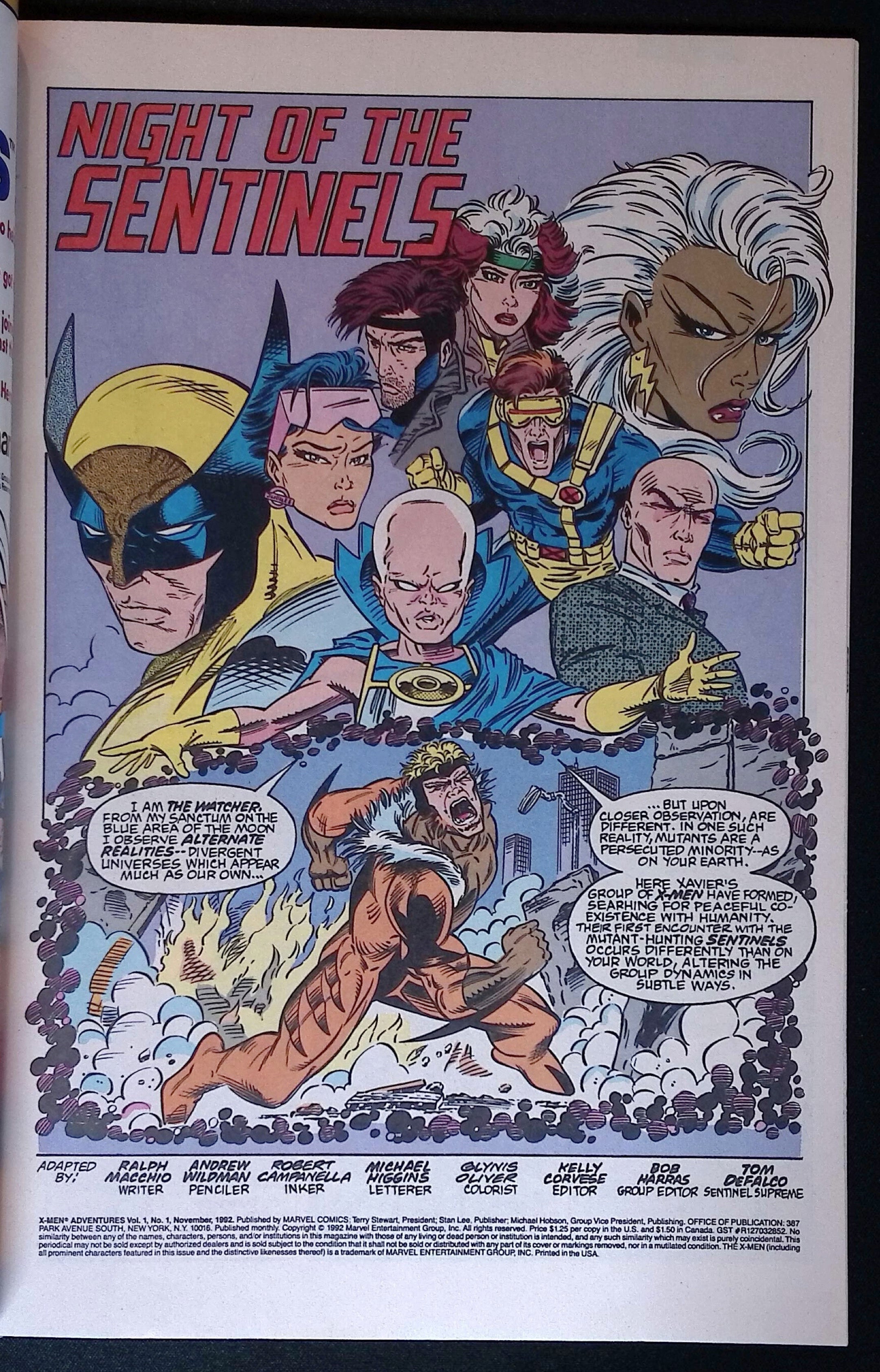 X-Men Adventures # 1 1992 VF/NM